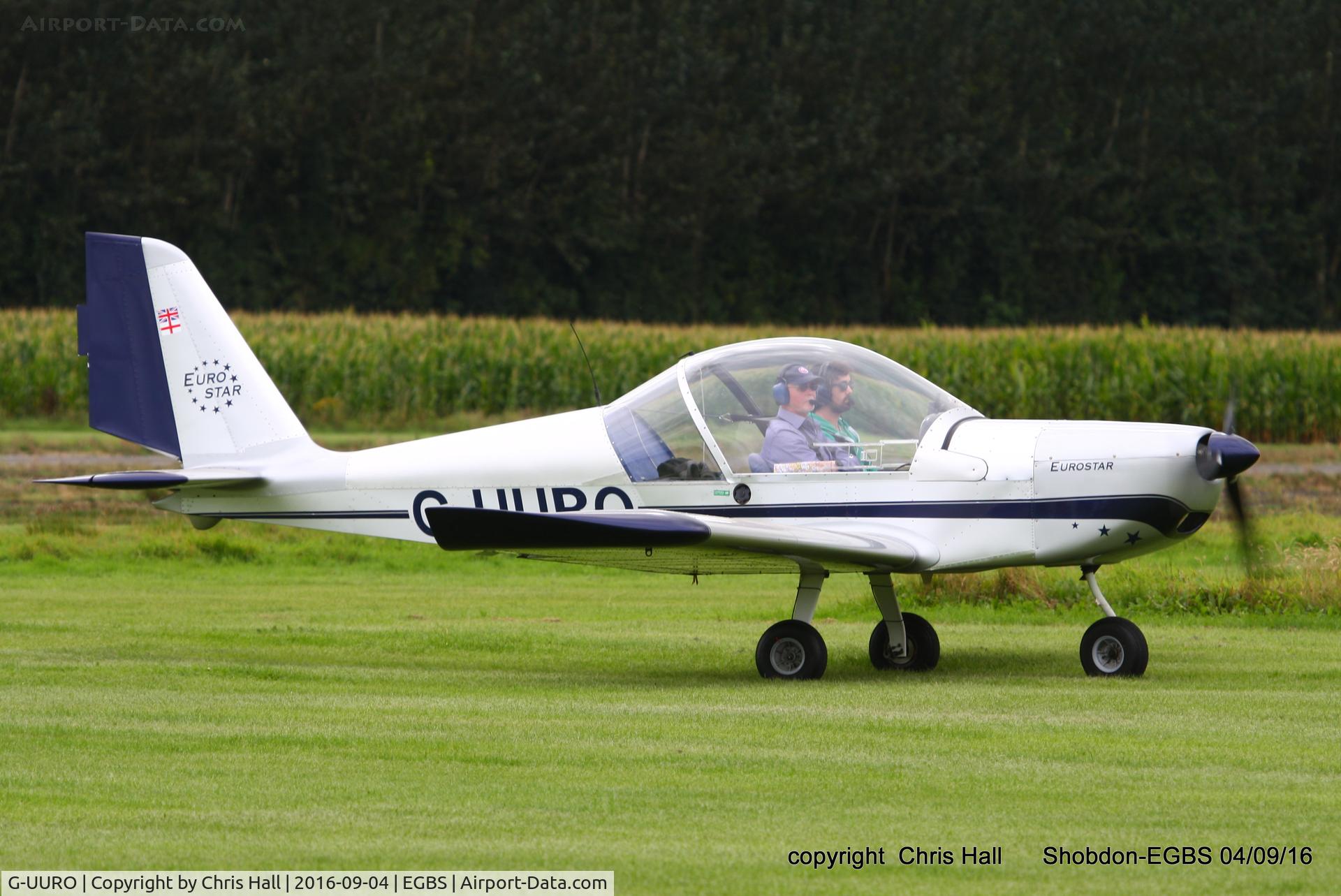 G-UURO, 2006 Aerotechnik EV-97 Eurostar C/N PFA 315-14480, at Shobdon