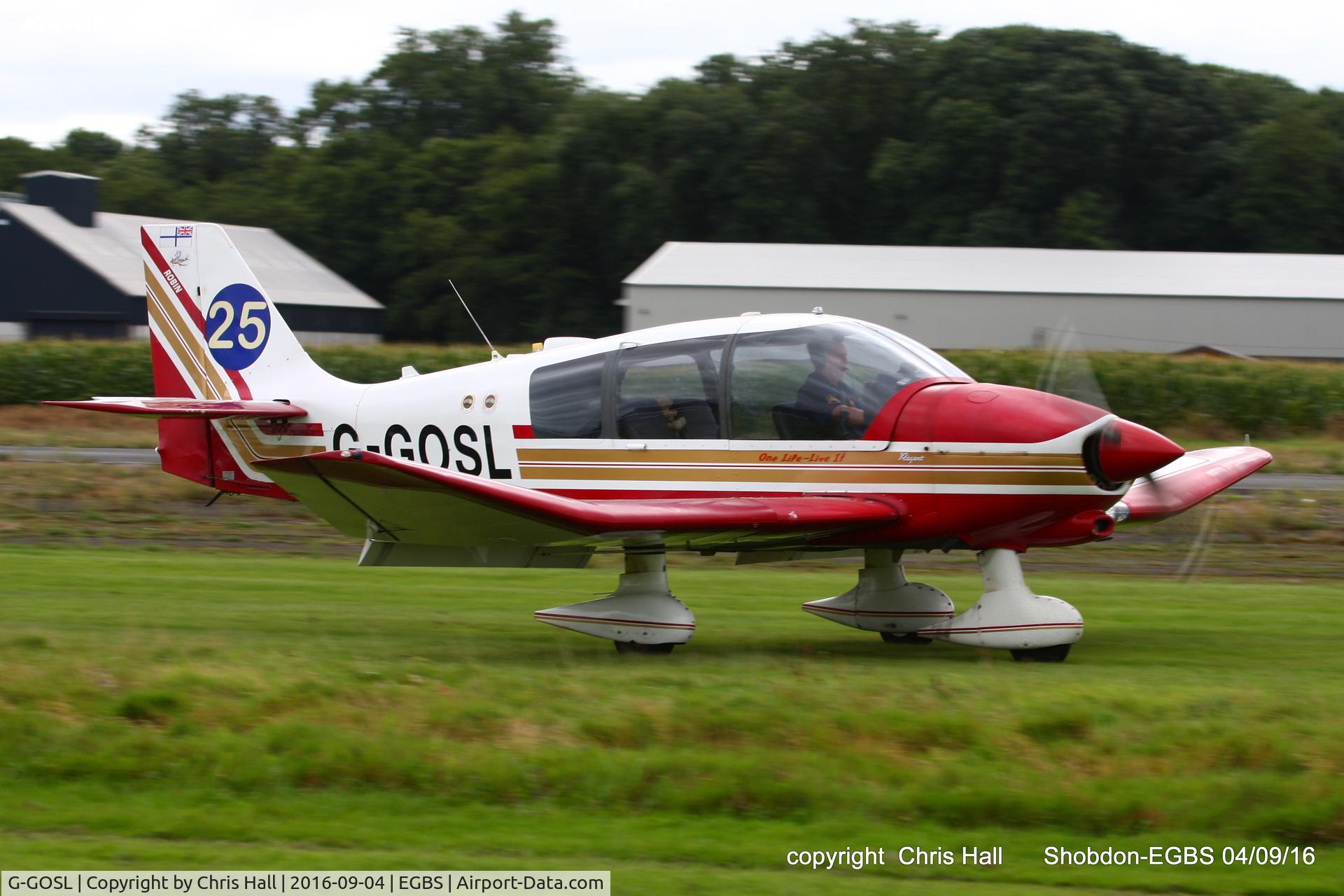 G-GOSL, 1990 Robin DR-400-180 Regent Regent C/N 1974, Royal Aero Club RRRA air race at Shobdon