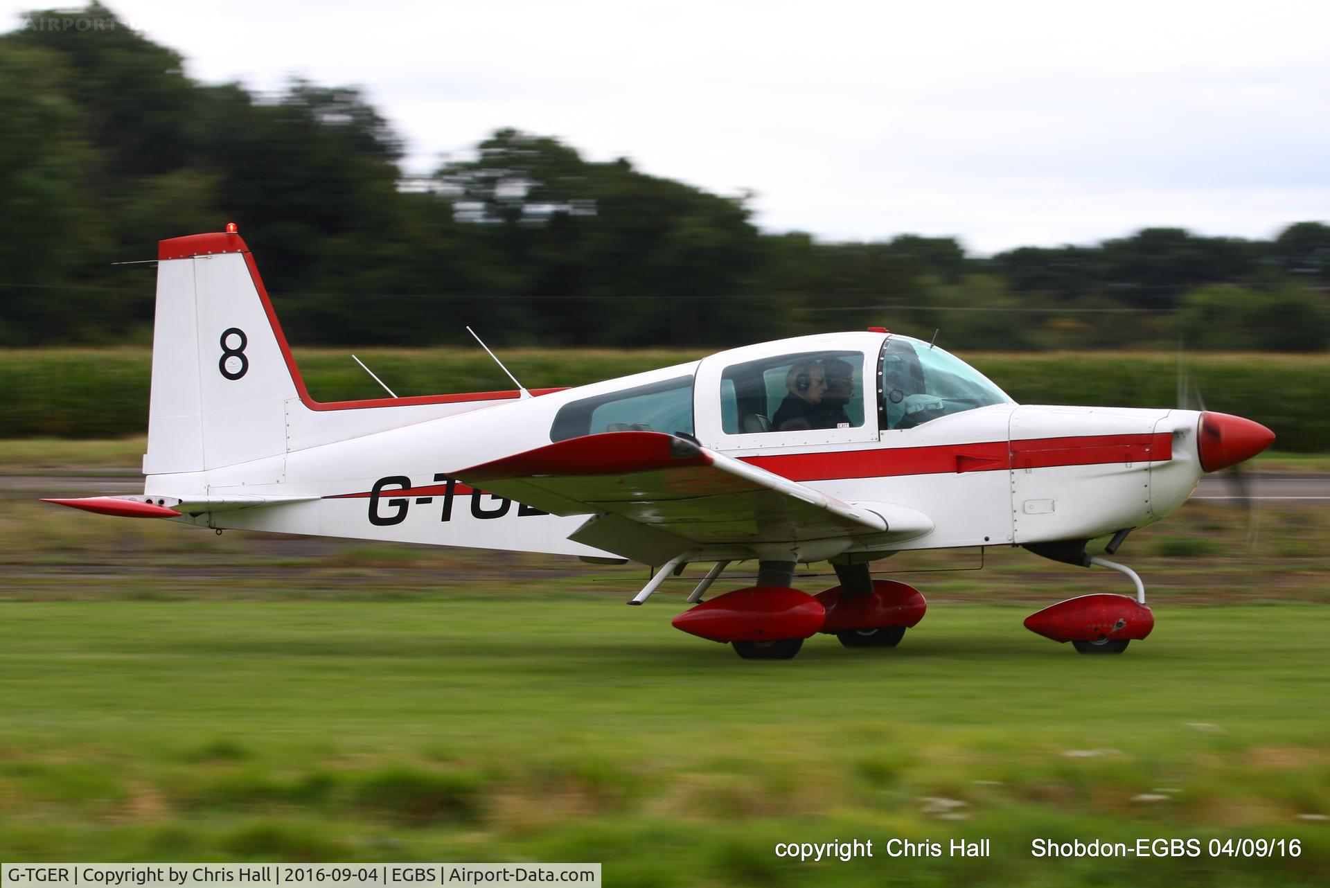 G-TGER, 1978 Gulfstream American AA-5B Tiger C/N AA5B-0952, Royal Aero Club RRRA air race at Shobdon