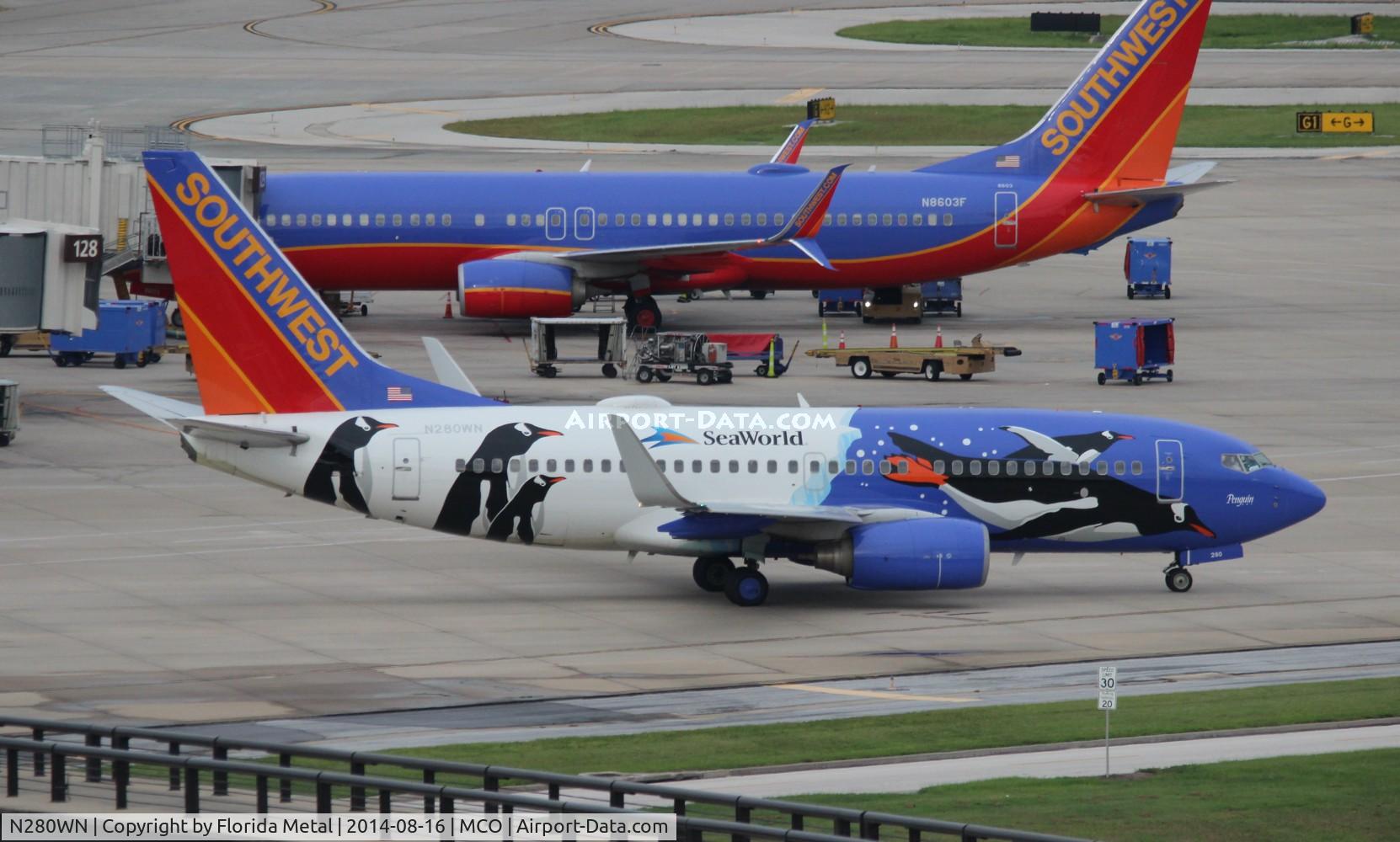 N280WN, 2007 Boeing 737-7H4 C/N 32533, Penguin One
