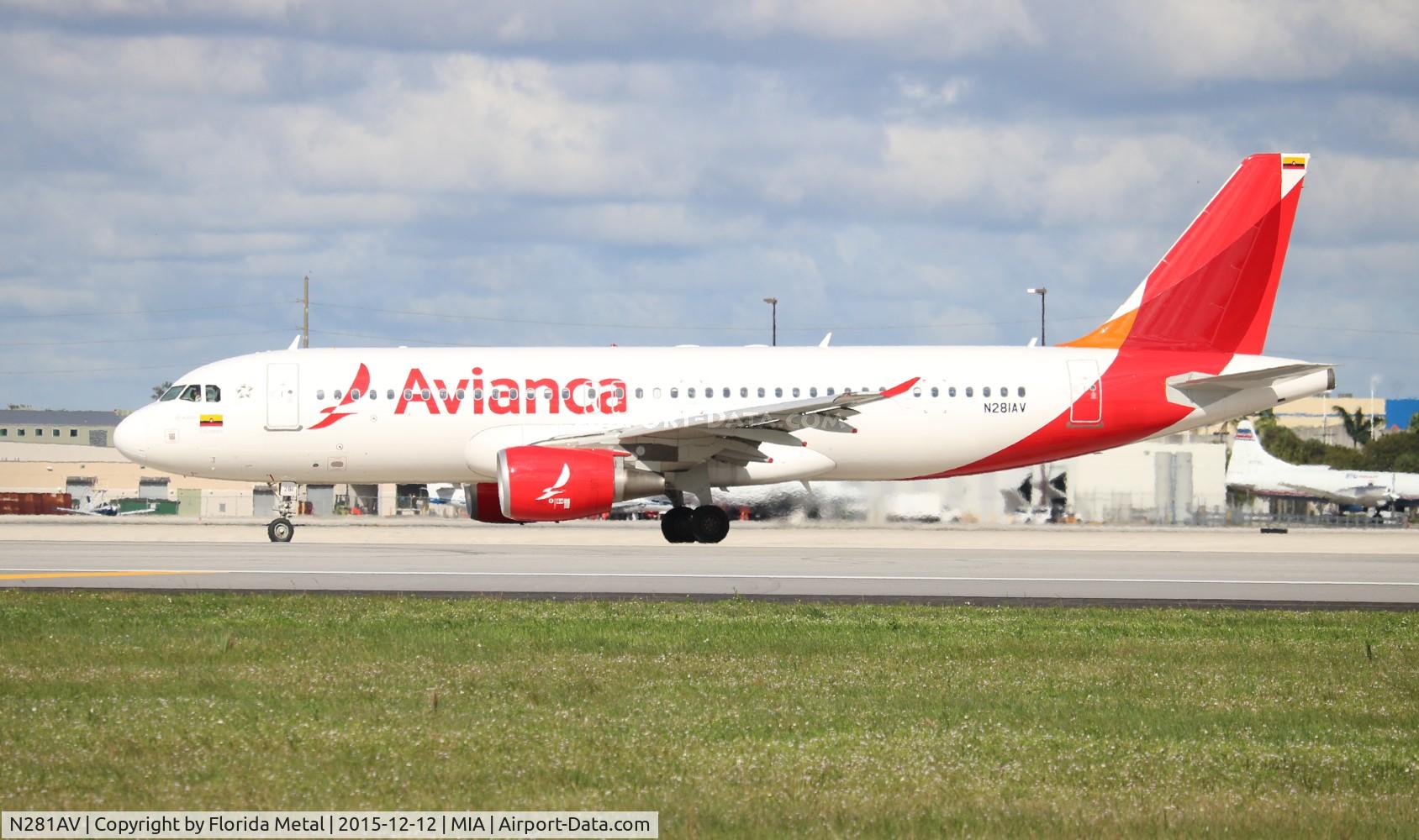 N281AV, 2010 Airbus A320-214 C/N 4281, Avianca