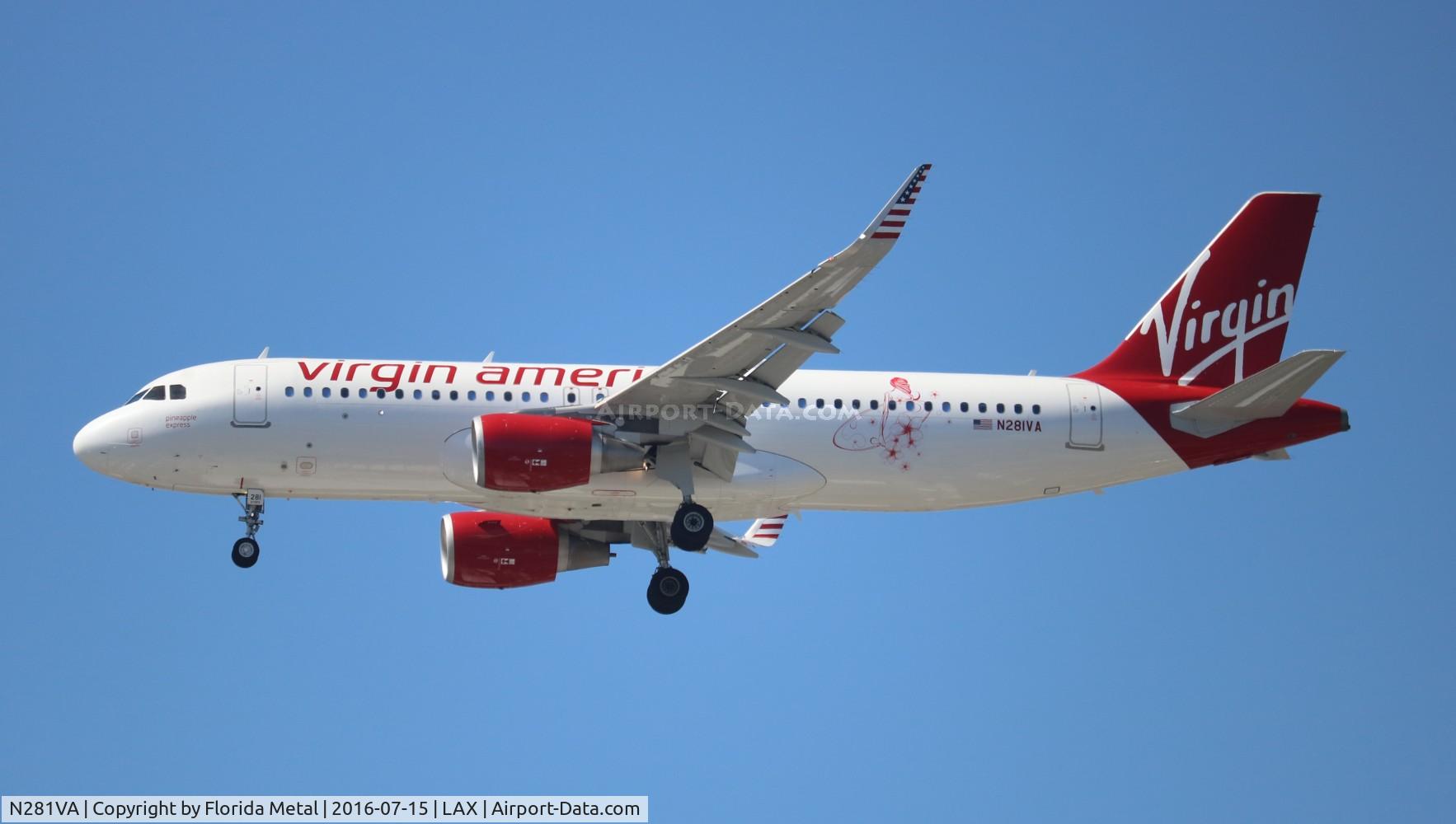 N281VA, 2015 Airbus A320-214 C/N 6669, Virgin America