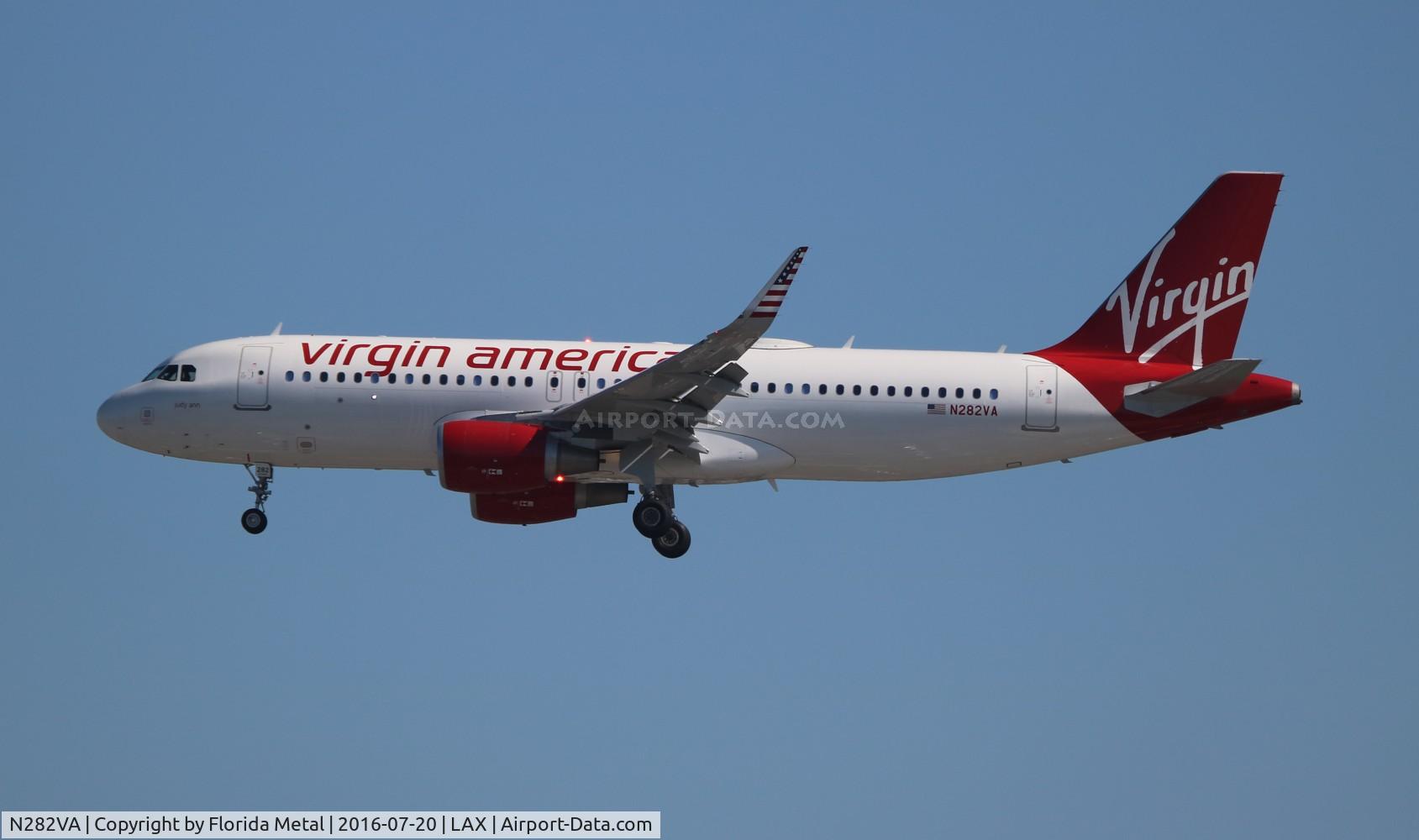 N282VA, 2015 Airbus A320-214 C/N 6704, Virgin America