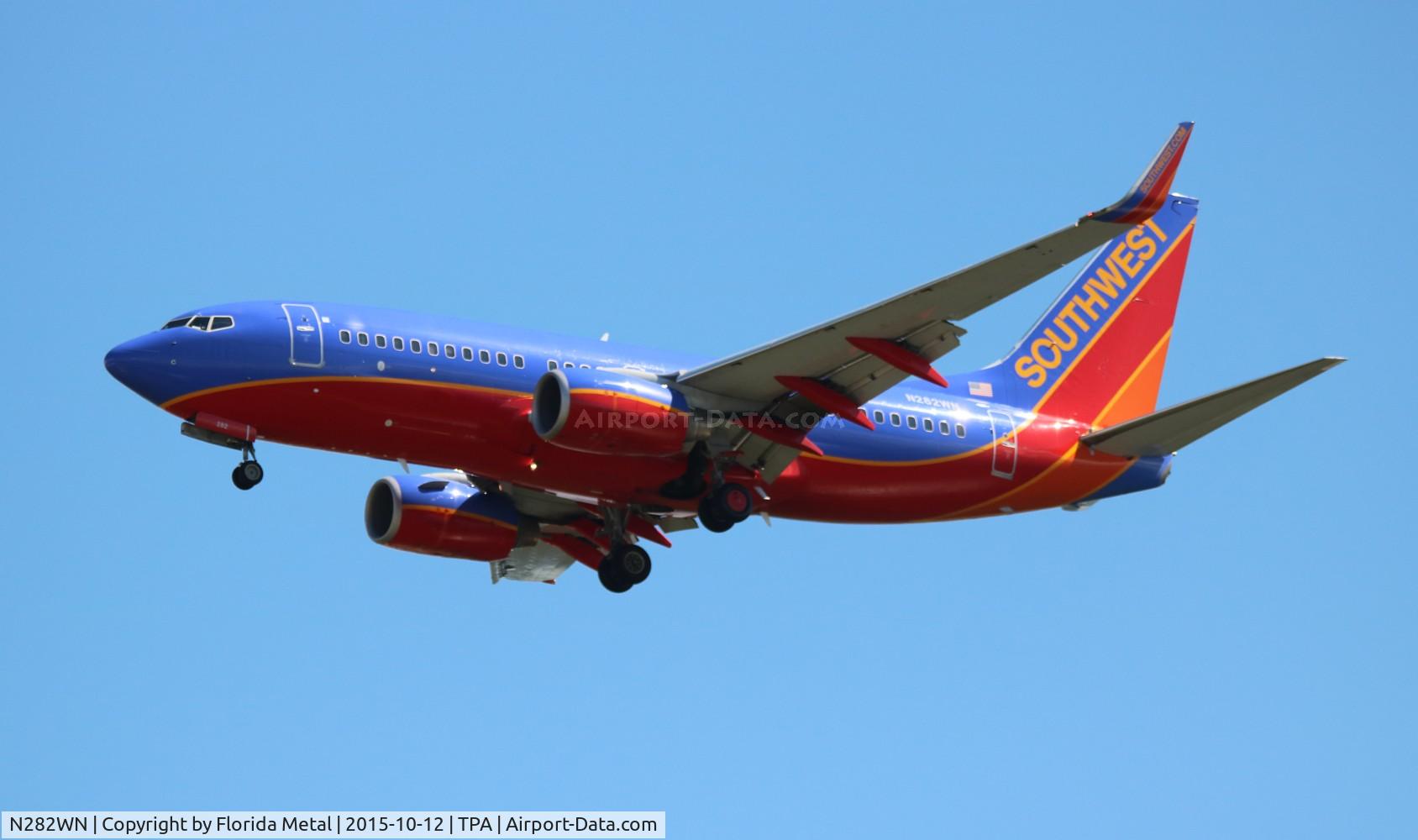 N282WN, 2007 Boeing 737-7H4 C/N 32534, Southwest
