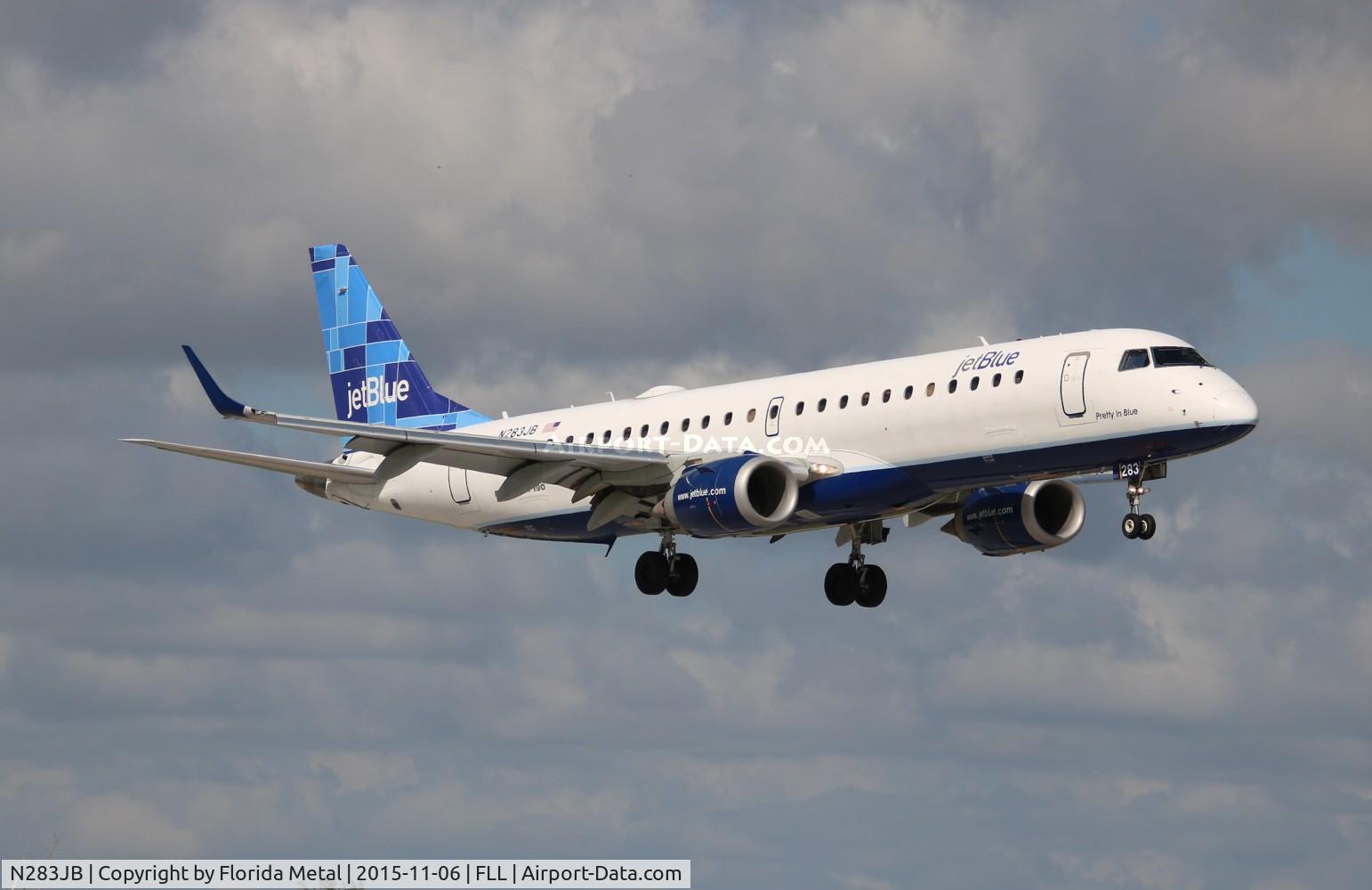 N283JB, 2007 Embraer 190AR (ERJ-190-100IGW) C/N 19000125, Jet Blue
