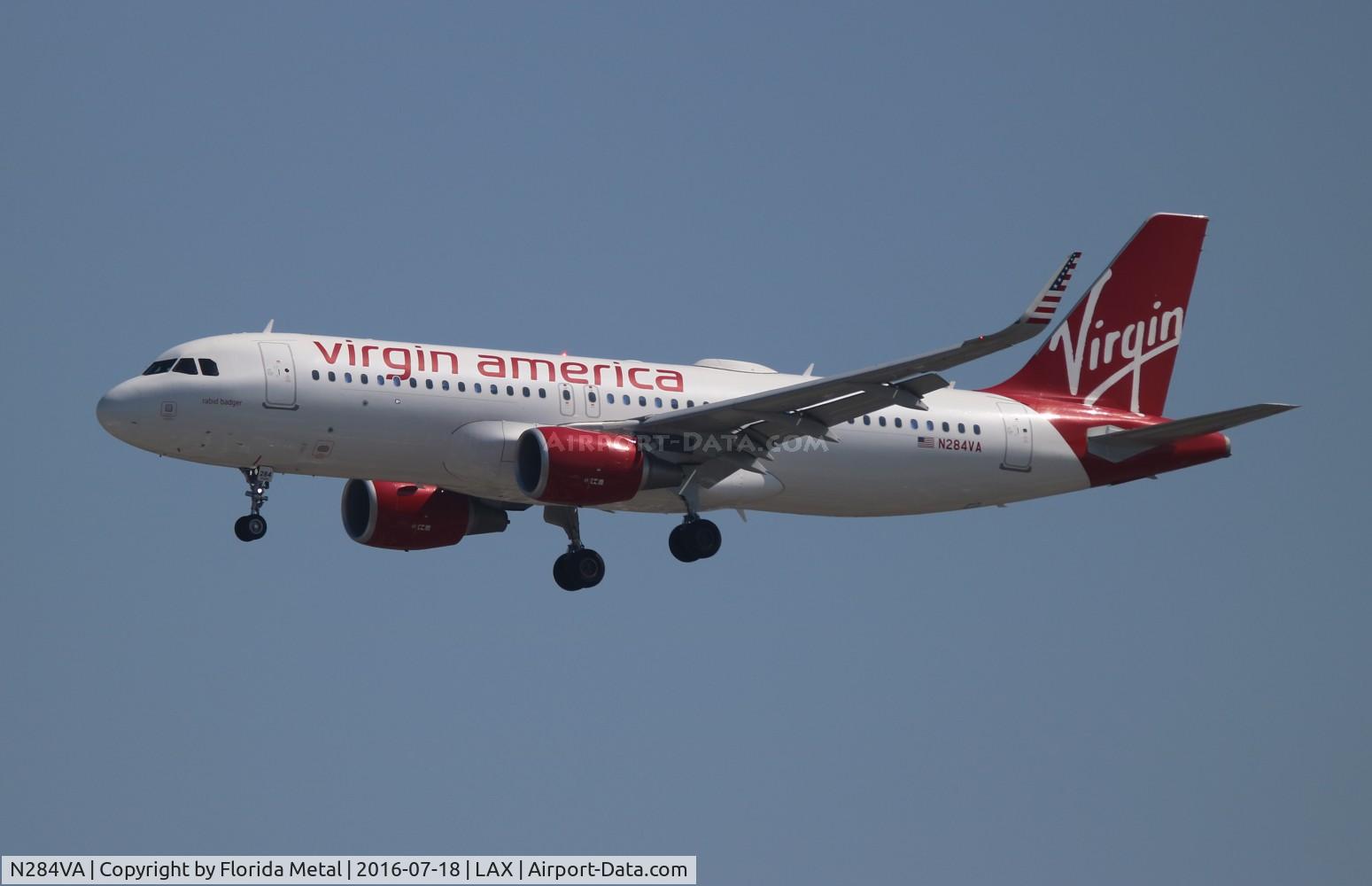 N284VA, 2015 Airbus A320-214 C/N 6835, Virgin America