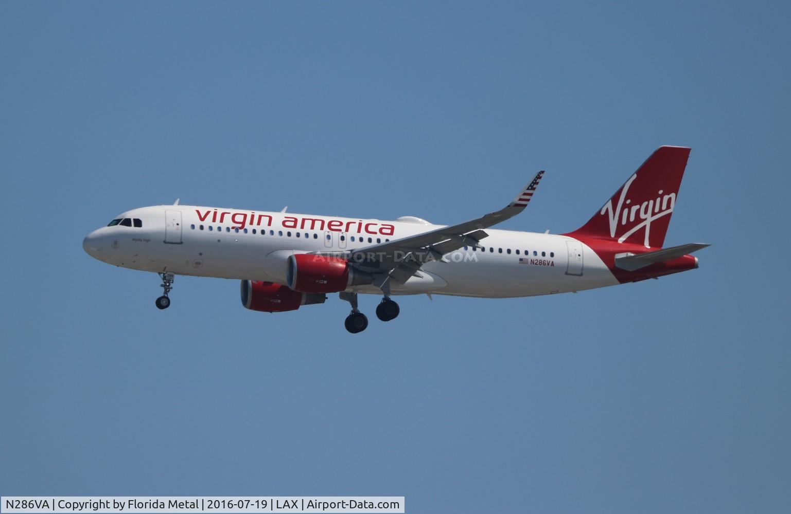 N286VA, 2015 Airbus A320-214 C/N 6939, Virgin America