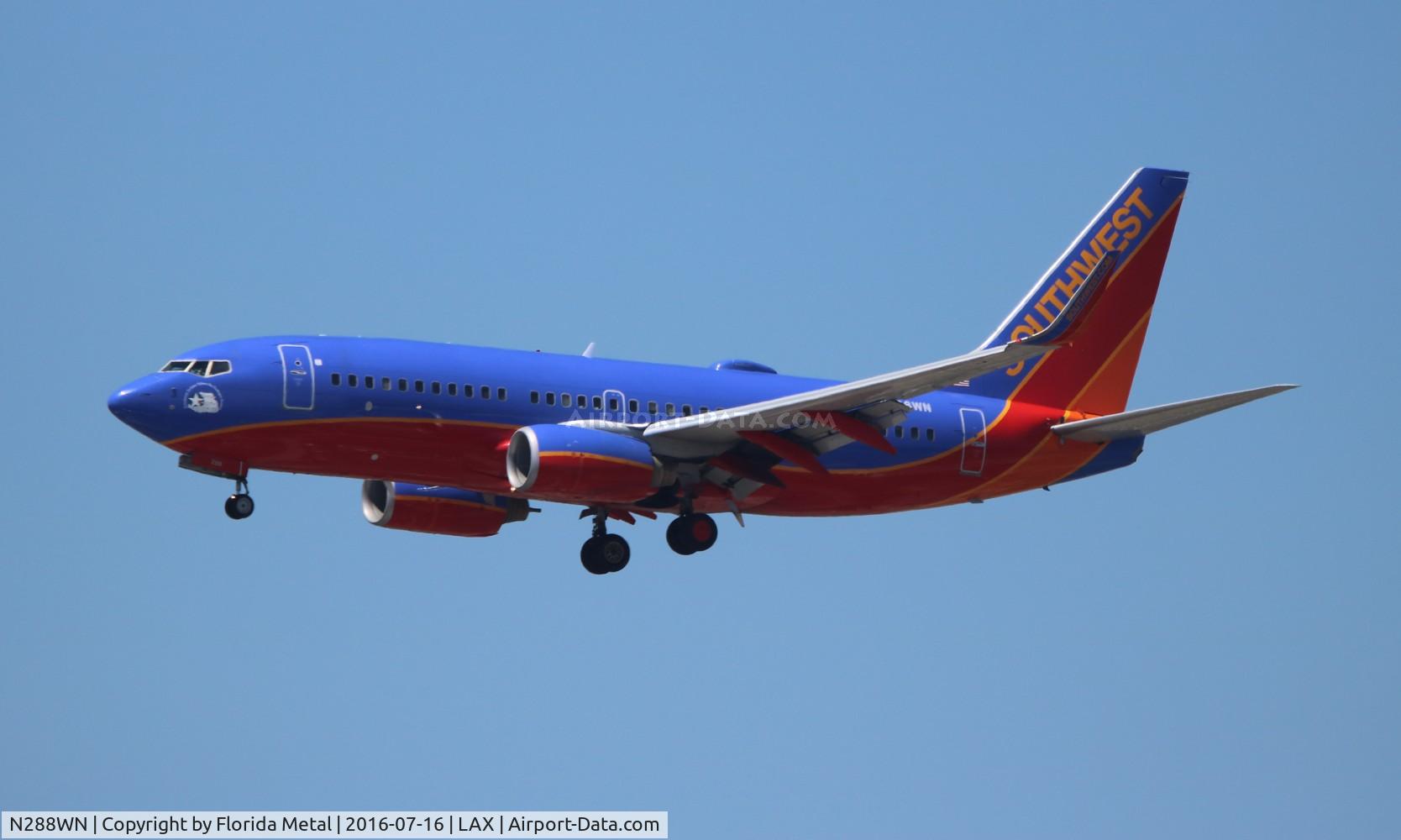 N288WN, 2007 Boeing 737-7H4 C/N 36611, Southwest