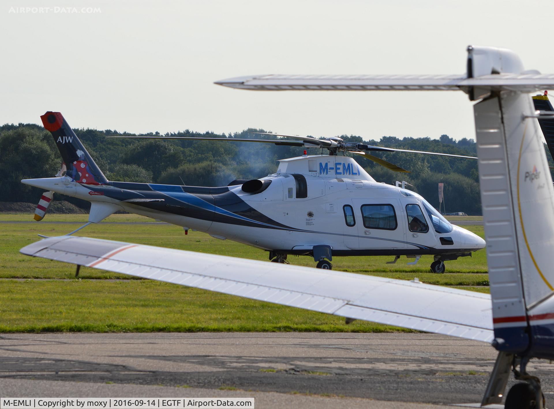 M-EMLI, 2001 AgustaWestland AW-109E Power C/N 11123, Agusta Westland AW-109E Powerat Fairoaks. Ex G-VMCO, G-TYCN, M-ONEY