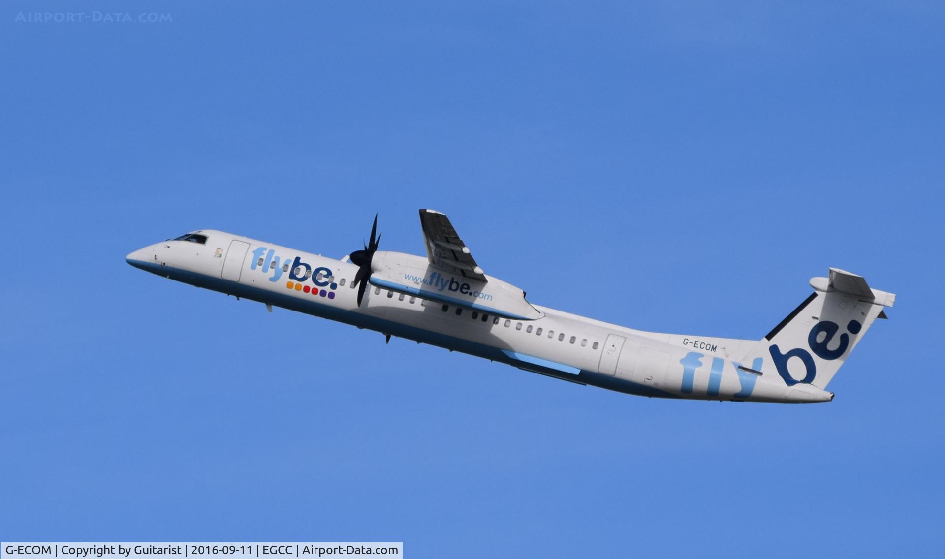 G-ECOM, 2008 De Havilland Canada DHC-8-402Q Dash 8 C/N 4233, At Manchester