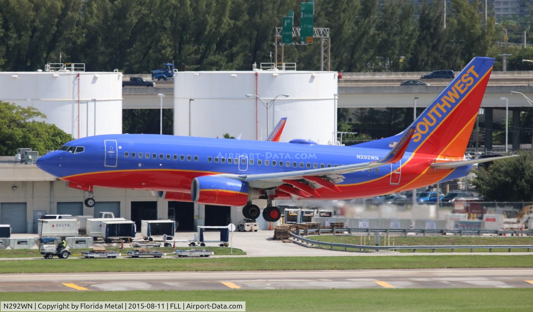 N292WN, 2007 Boeing 737-7H4 C/N 32538, Southwest