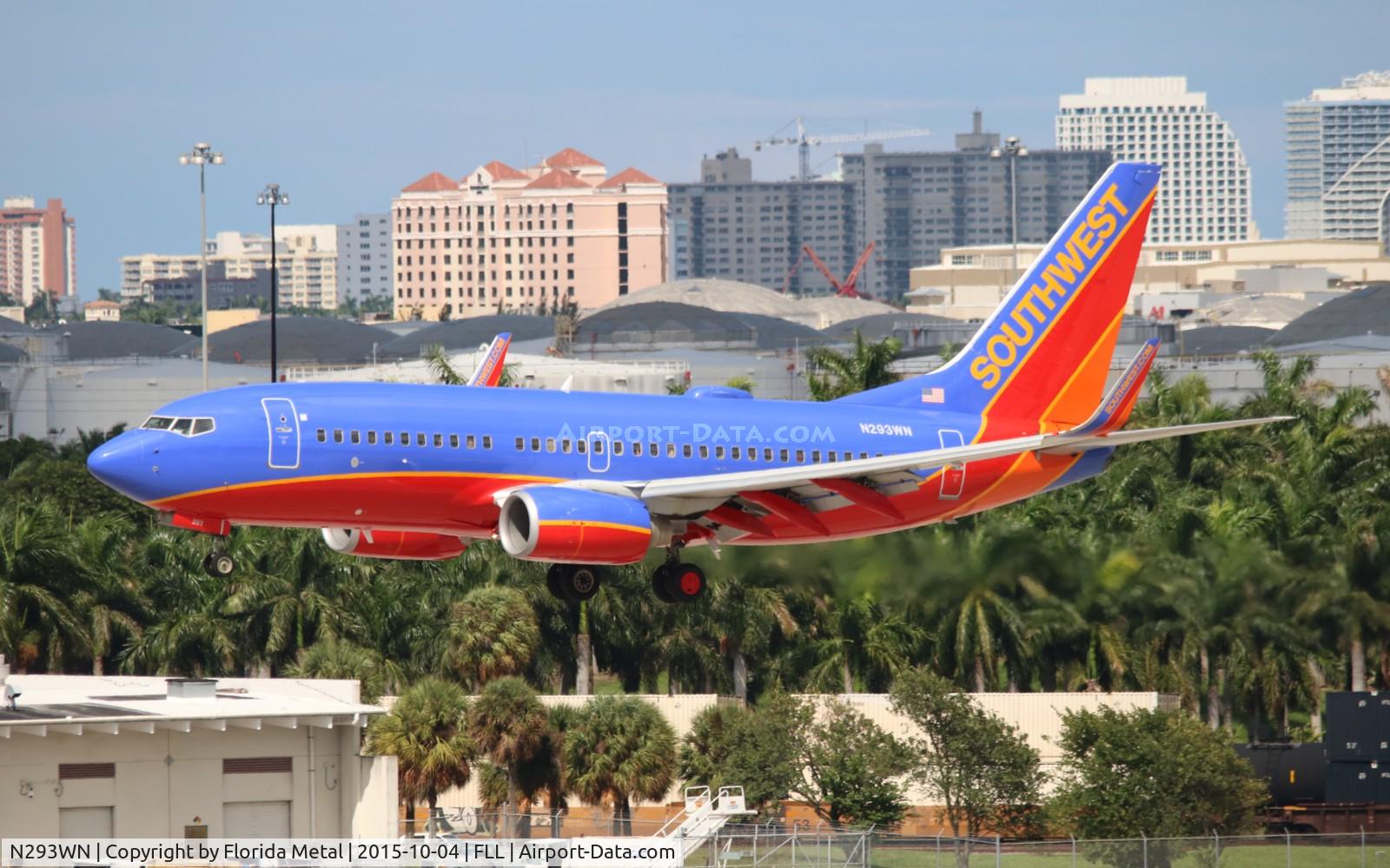 N293WN, 2007 Boeing 737-7H4 C/N 36612, Southwest