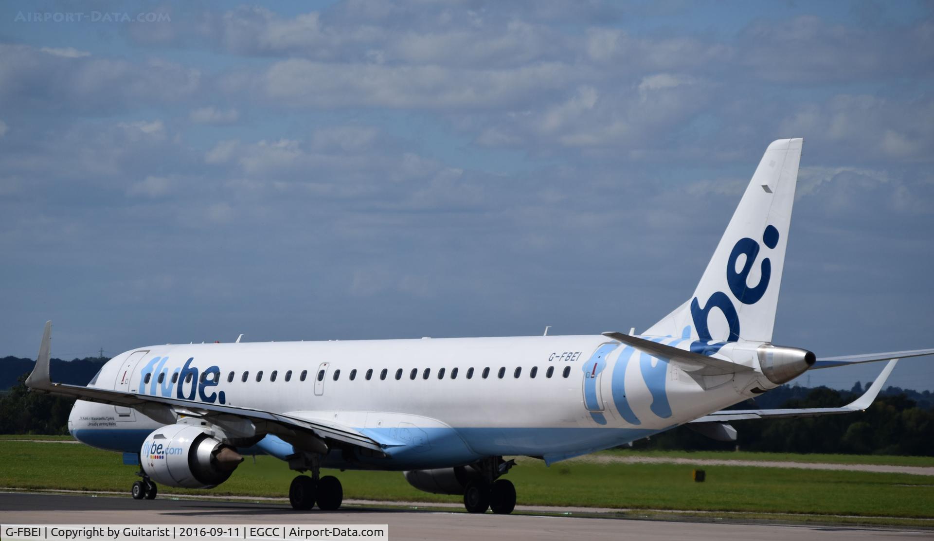 G-FBEI, 2007 Embraer 195LR (ERJ-190-200LR) C/N 19000143, At Manchester
