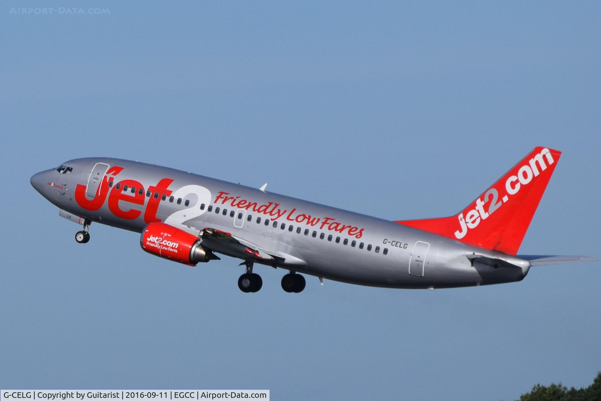 G-CELG, 1988 Boeing 737-377 C/N 24303, At Manchester
