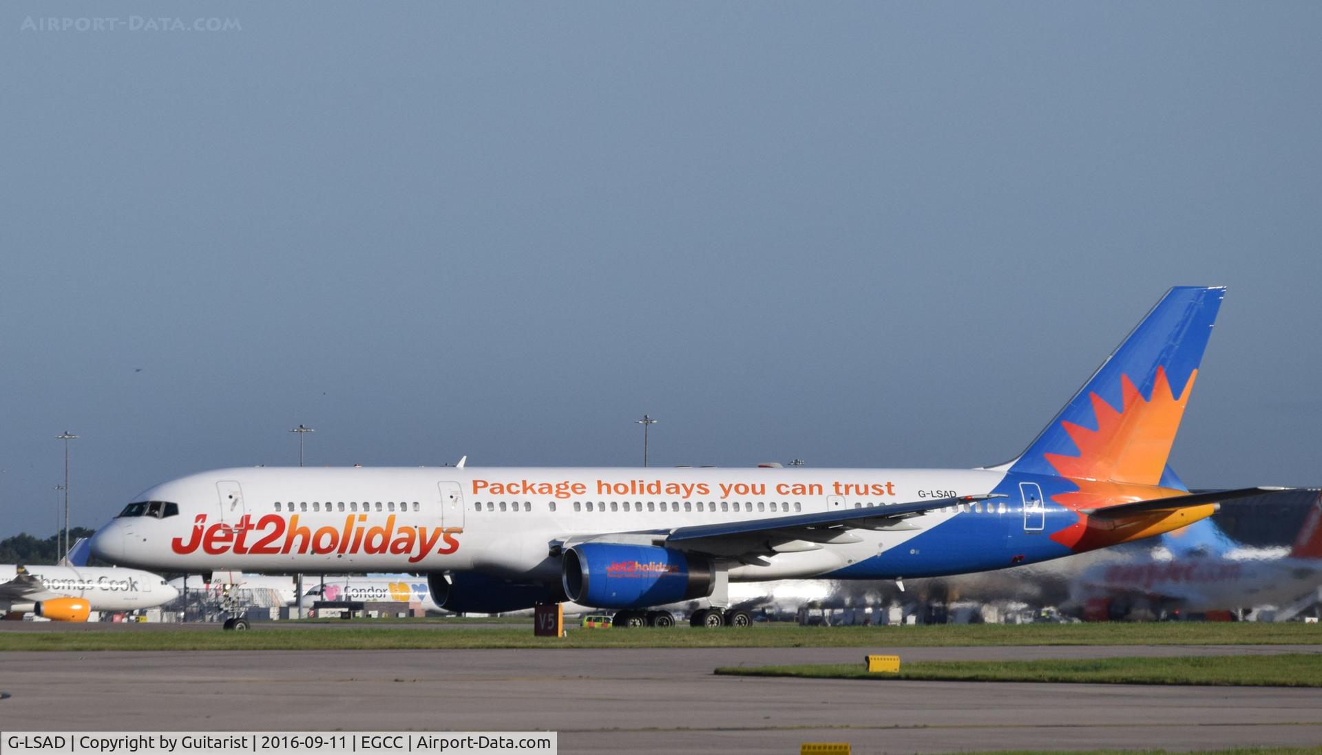 G-LSAD, 1989 Boeing 757-236 C/N 24397, At Manchester