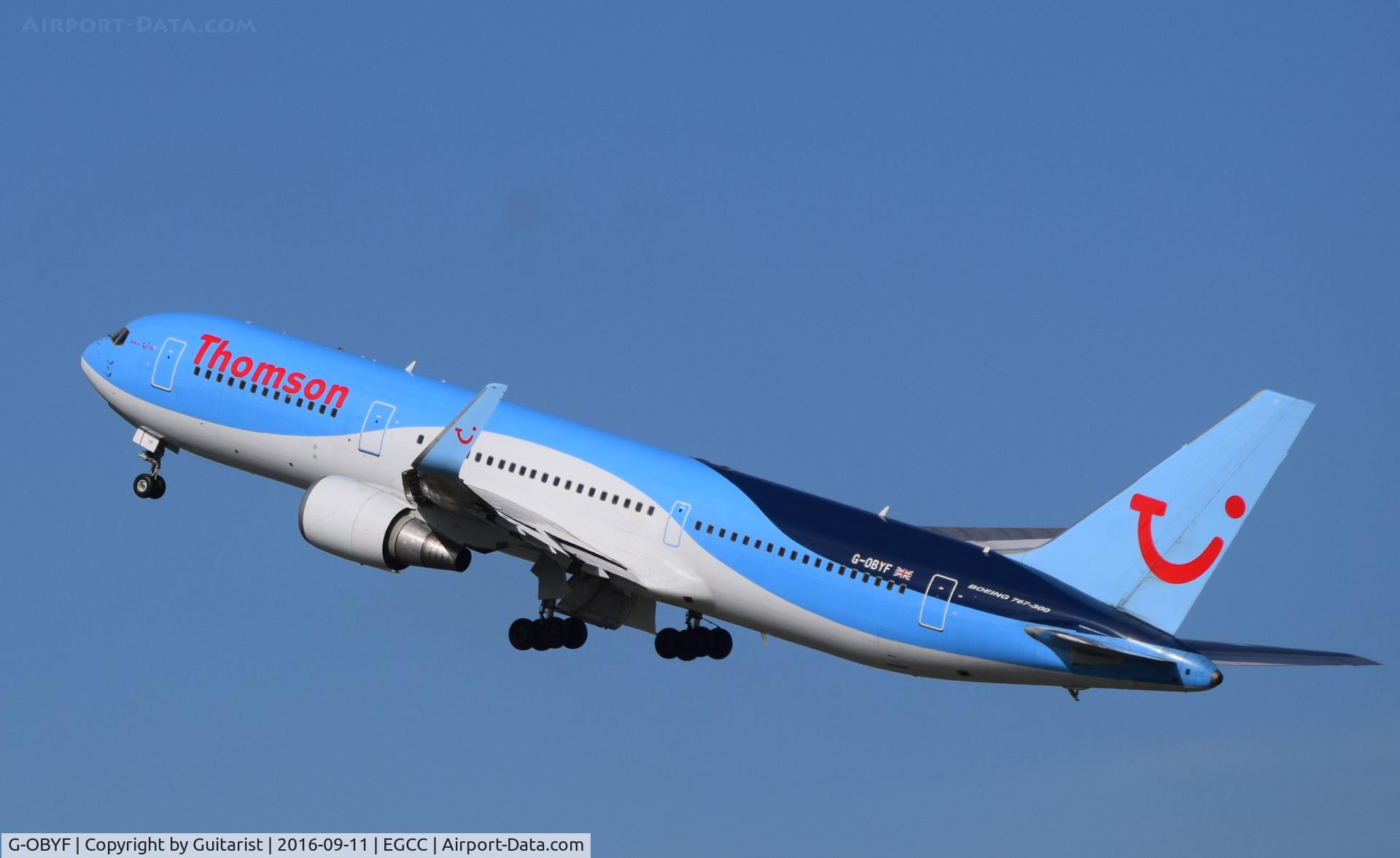 G-OBYF, 1998 Boeing 767-304 C/N 28208, At Manchester