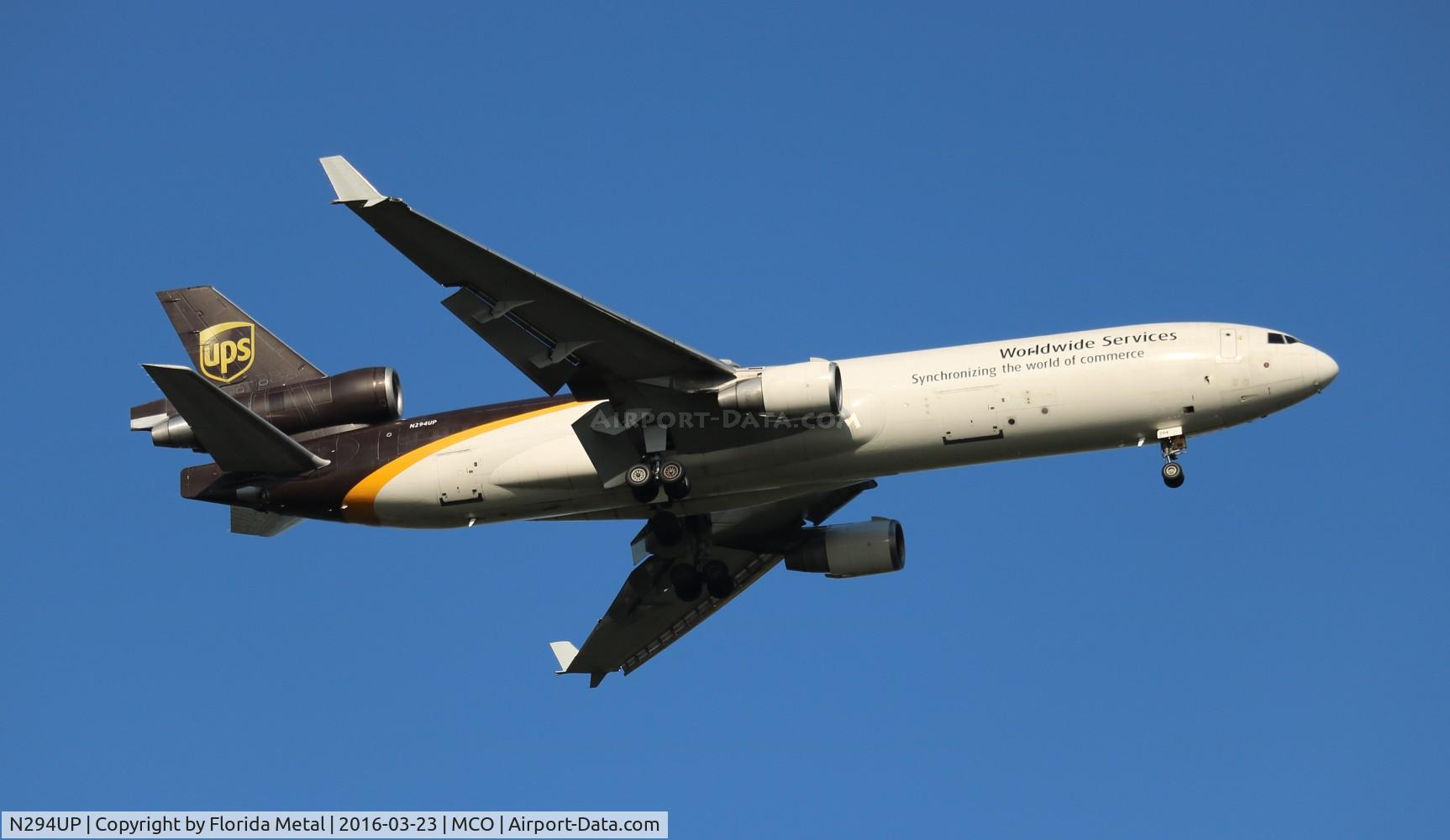 N294UP, 1991 McDonnell Douglas MD-11 C/N 48472, UPS MD-11