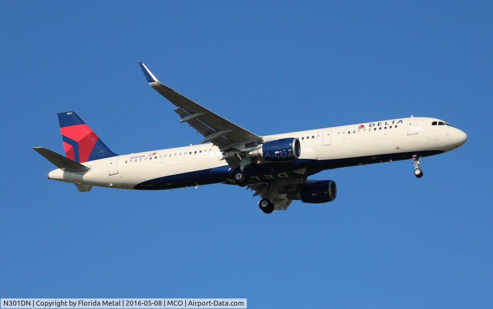 N301DN, 2016 Airbus A321-211 C/N 6923, Delta
