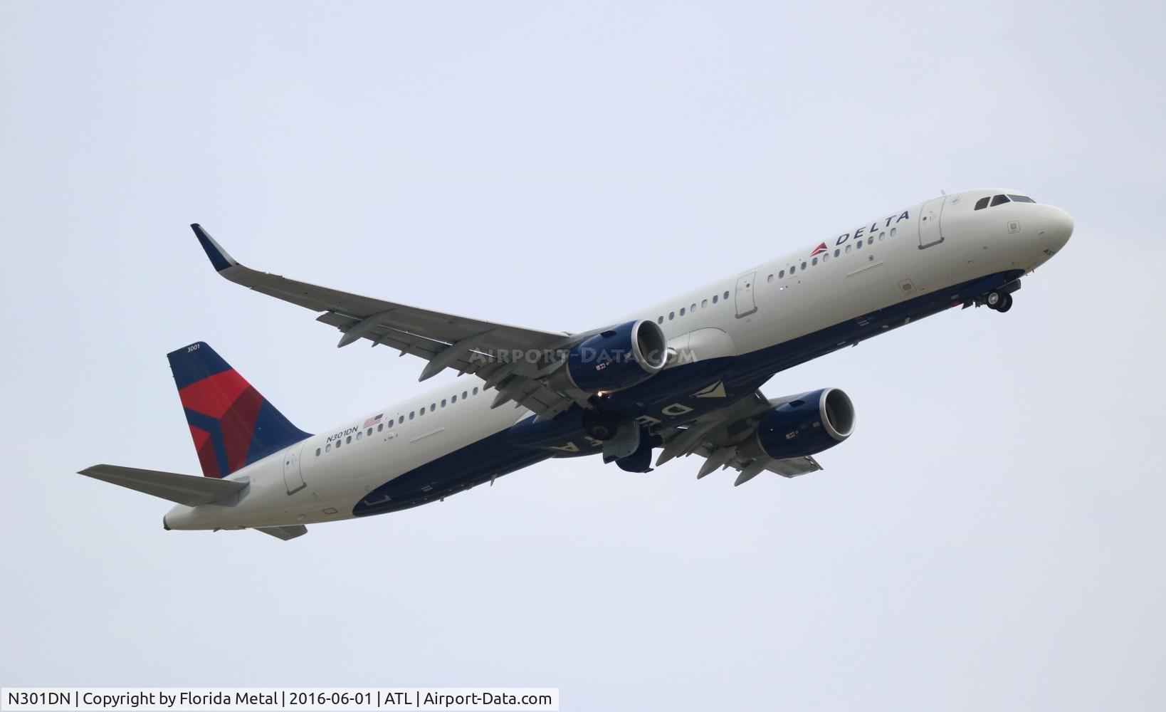 N301DN, 2016 Airbus A321-211 C/N 6923, Delta
