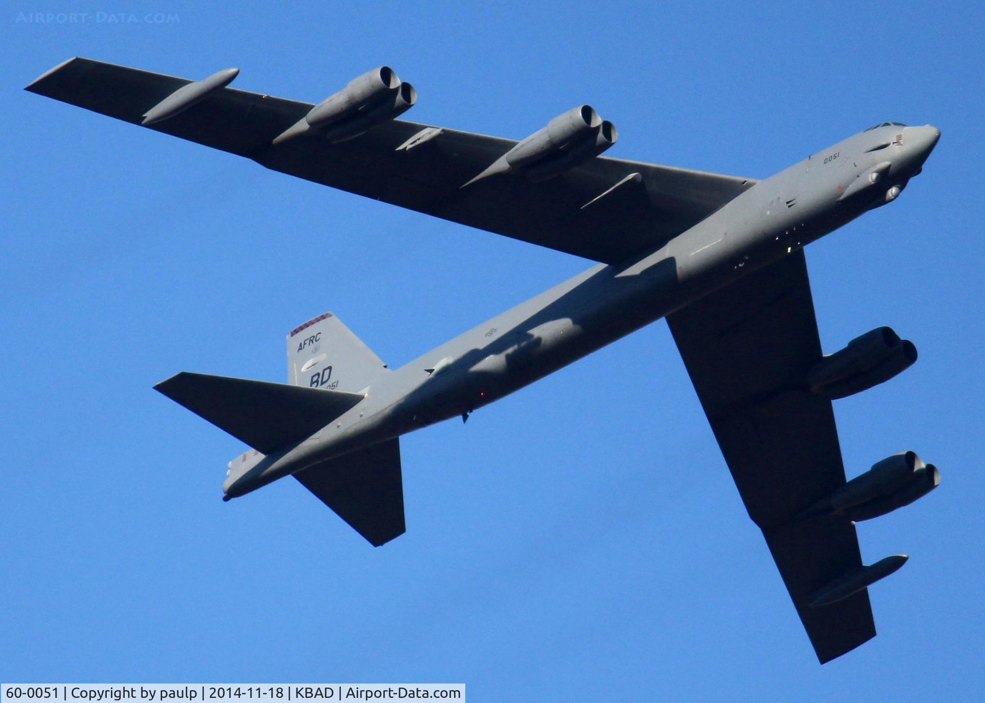 60-0051, 1960 Boeing B-52H Stratofortress C/N 464416, At Barksdale Air Force Base.