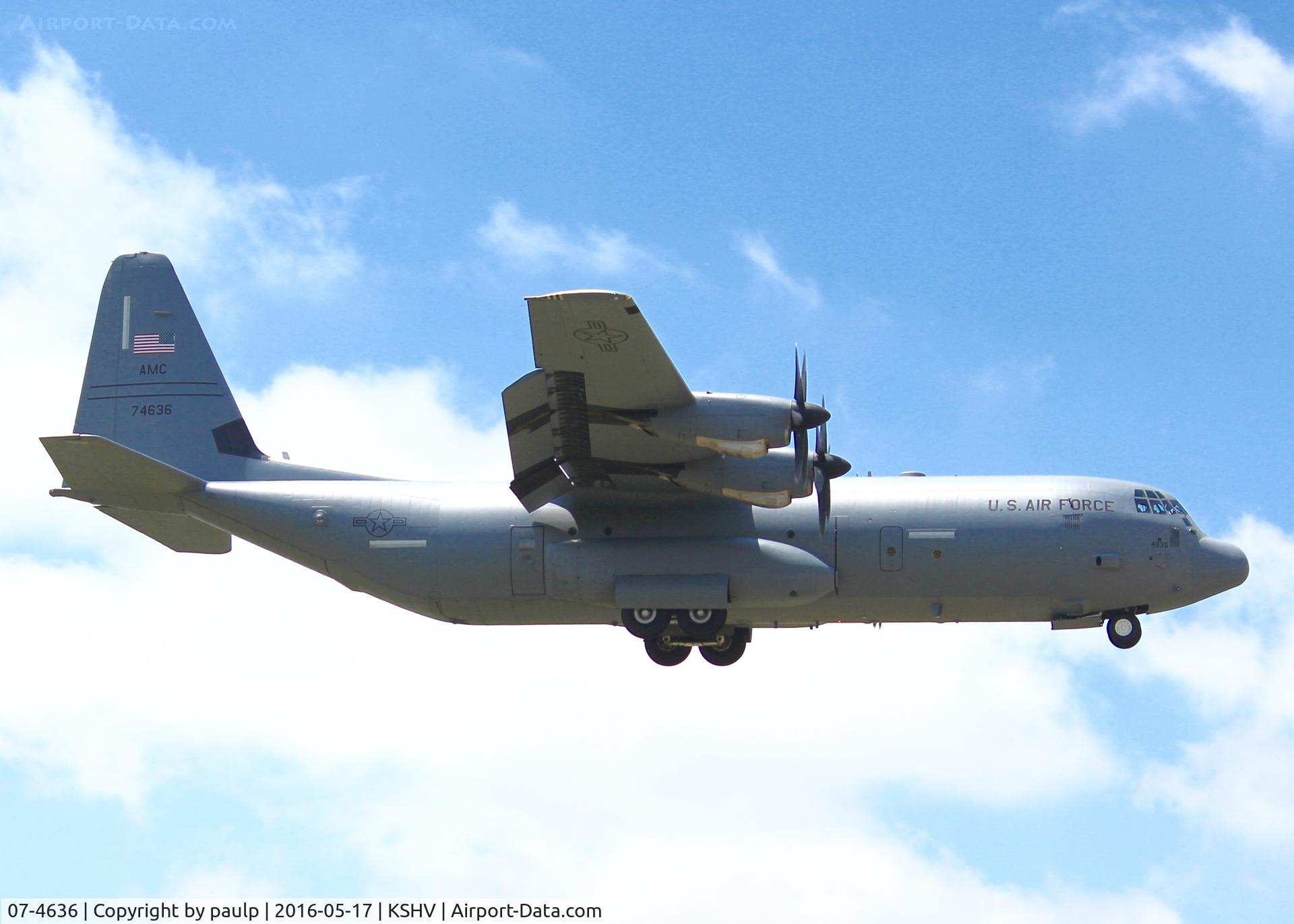 07-4636, 2008 Lockheed Martin C-130J-30 Super Hercules C/N 382-5596, At Shreveport Regional.
