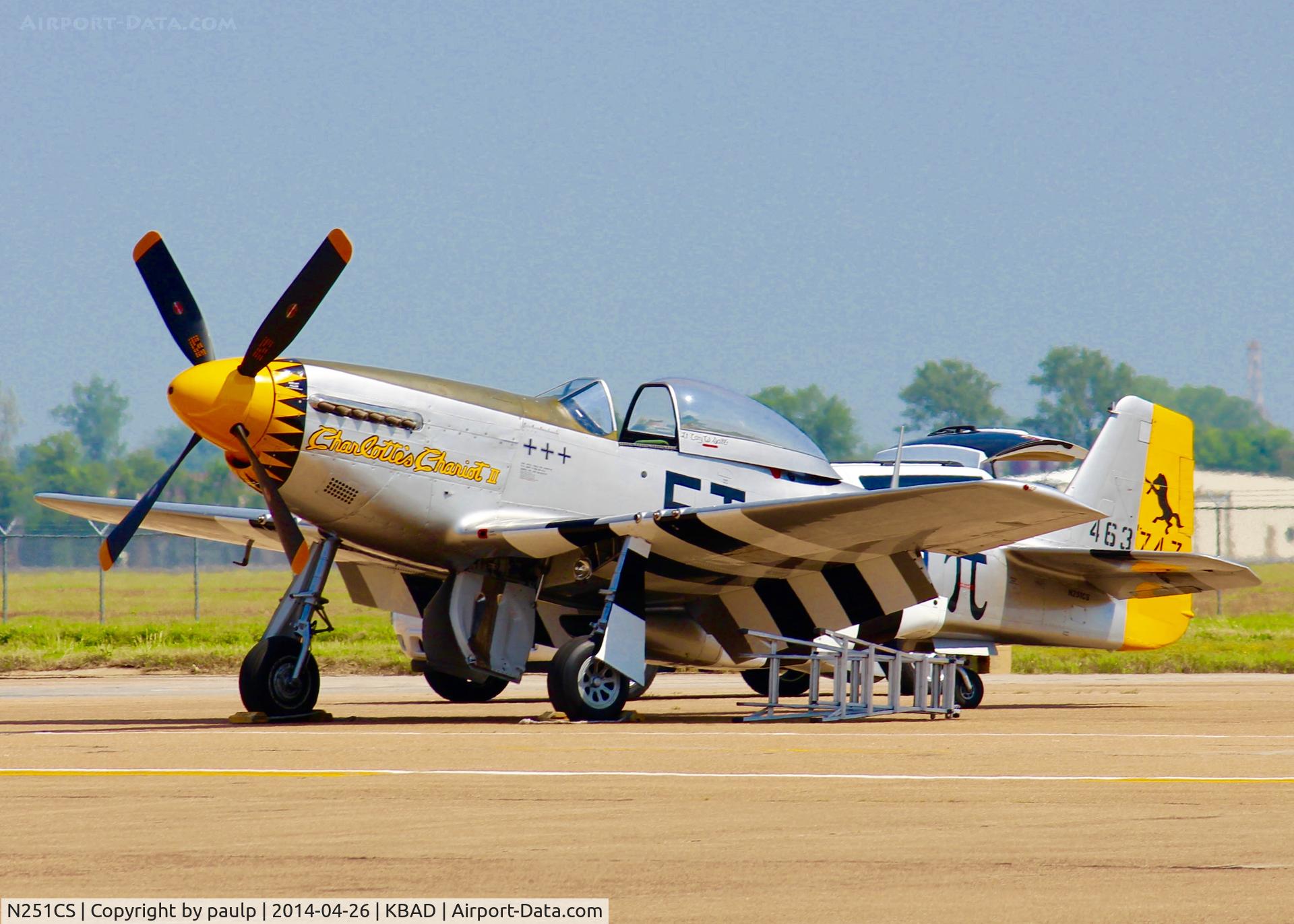 N251CS, North American F-51D Mustang C/N 44-74977N, At Barksdale Air Force Base.