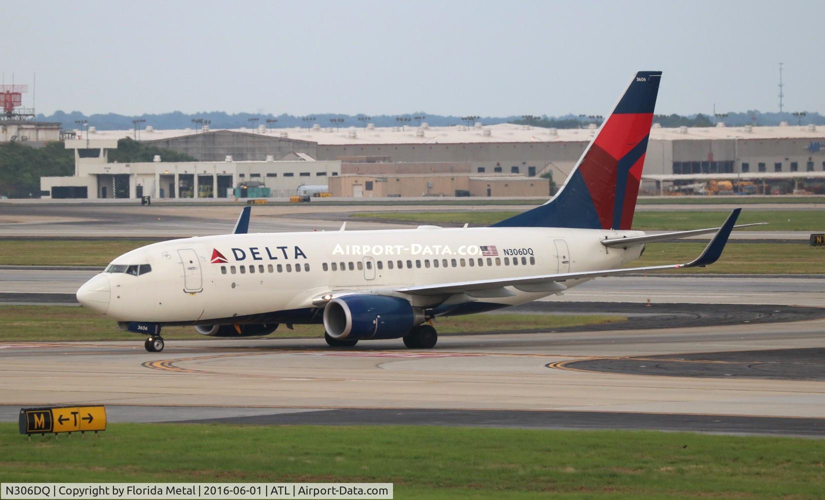 N306DQ, 2008 Boeing 737-732 C/N 29633, Delta