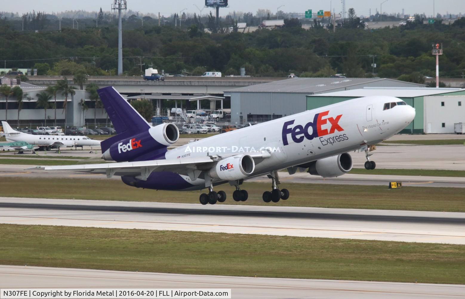 N307FE, 1986 McDonnell Douglas MD-10-30F C/N 48291, Fed Ex