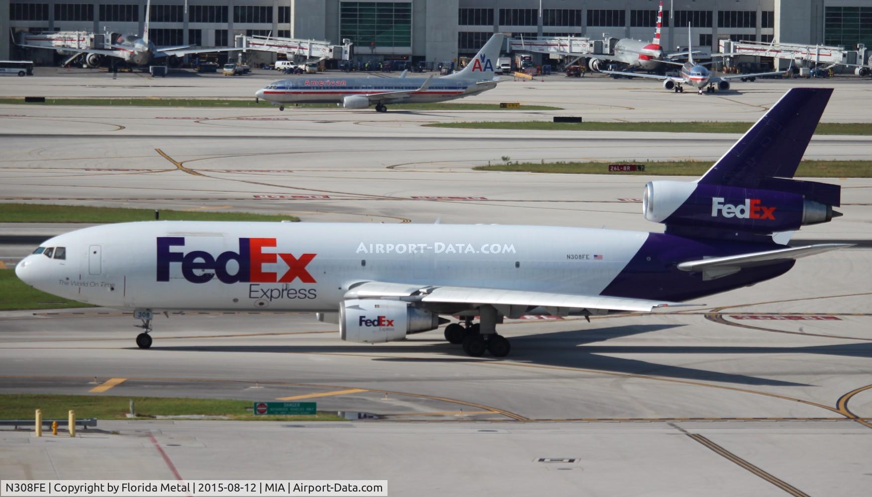 N308FE, 1986 McDonnell Douglas MD-10-30F C/N 48297, Fed Ex