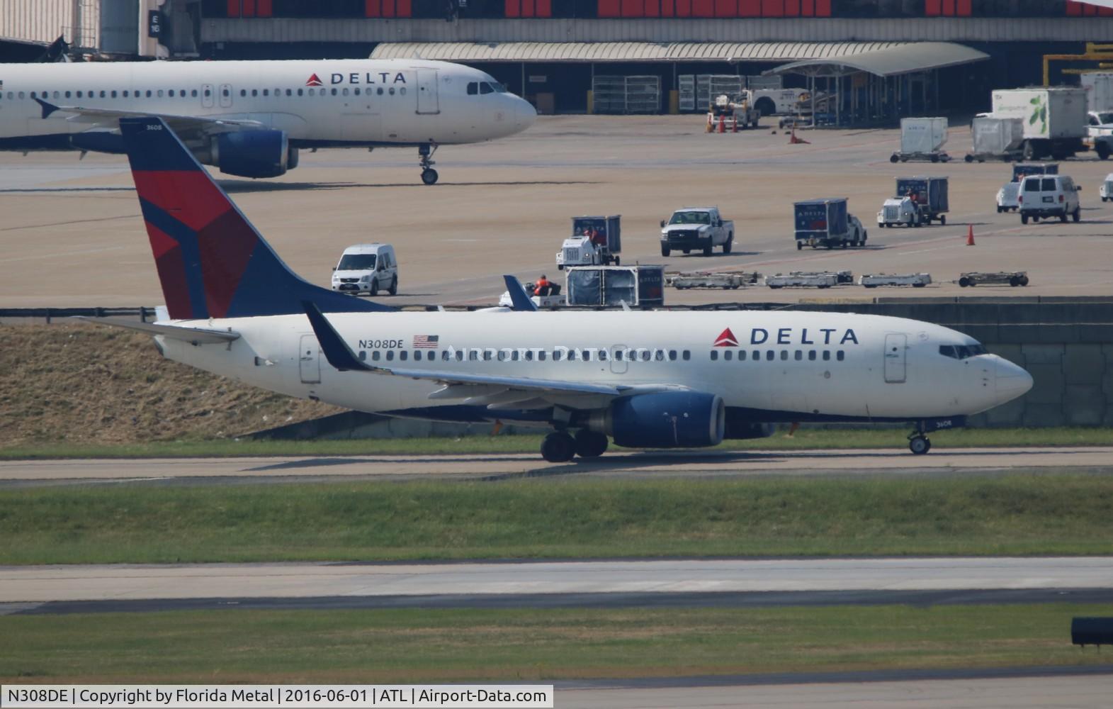 N308DE, 2009 Boeing 737-732 C/N 29656, Delta