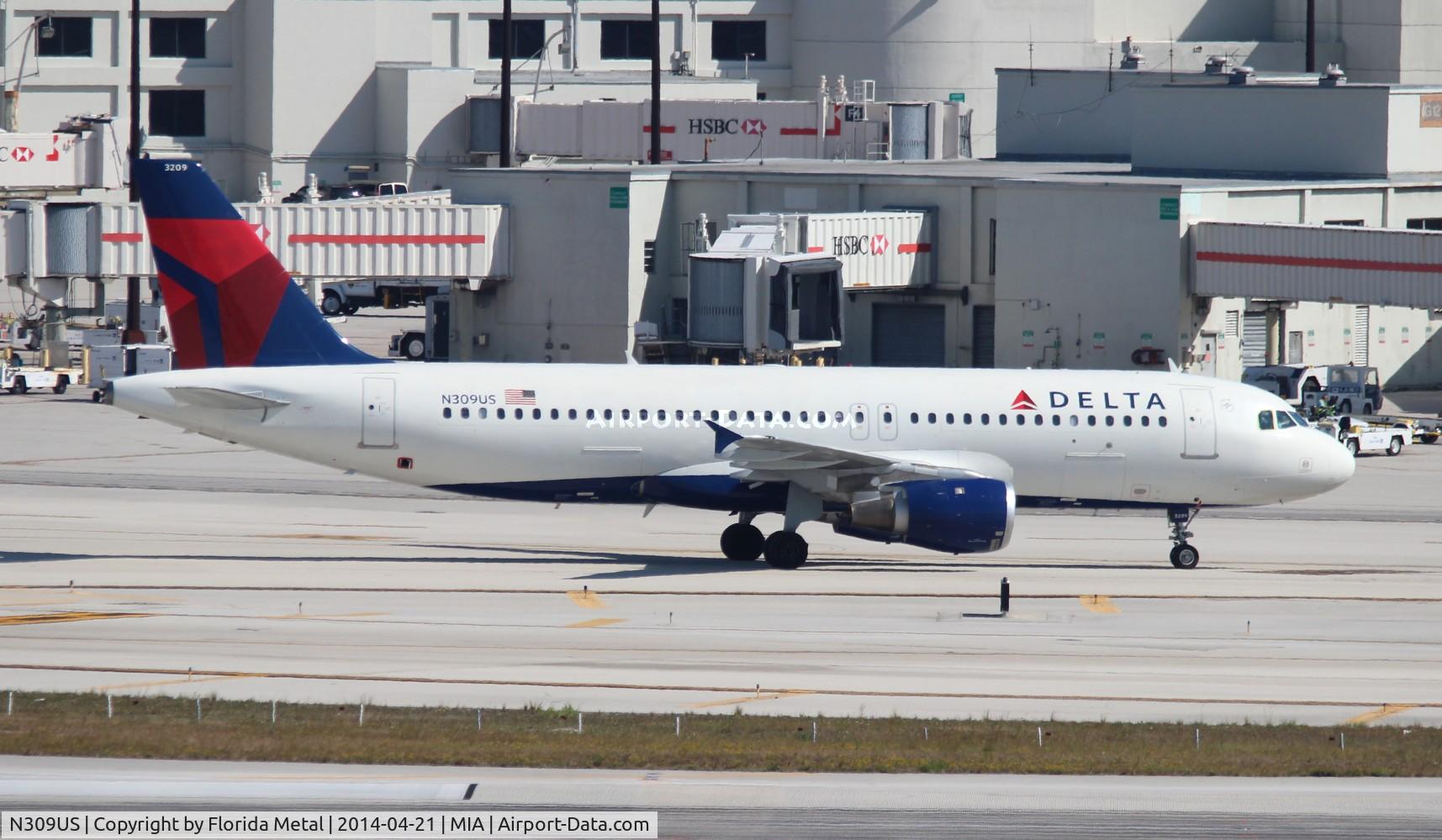 N309US, 1990 Airbus A320-211 C/N 118, Delta
