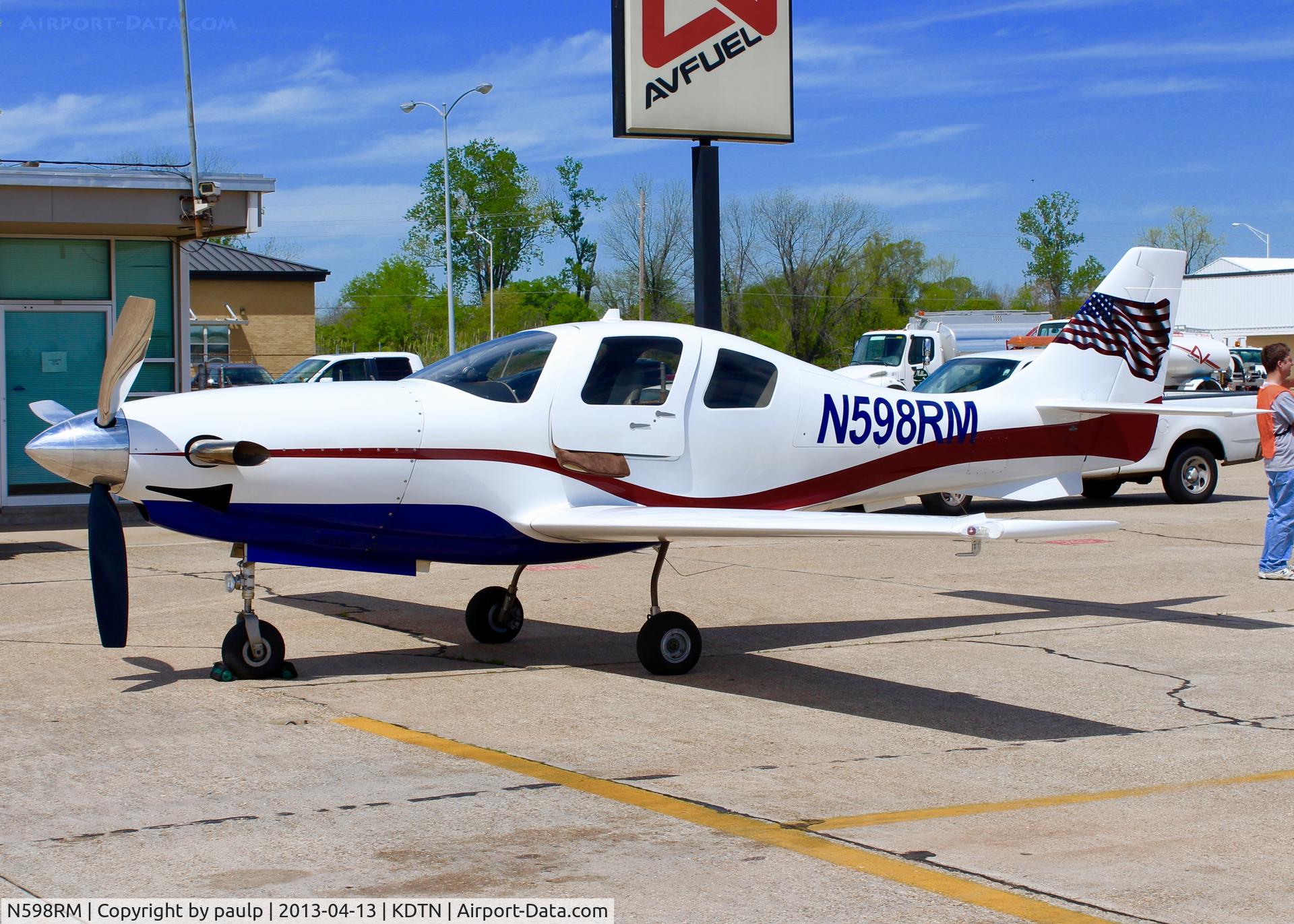 N598RM, 2007 Lancair PropJet C/N LIV-598, At Downtown Shreveport.