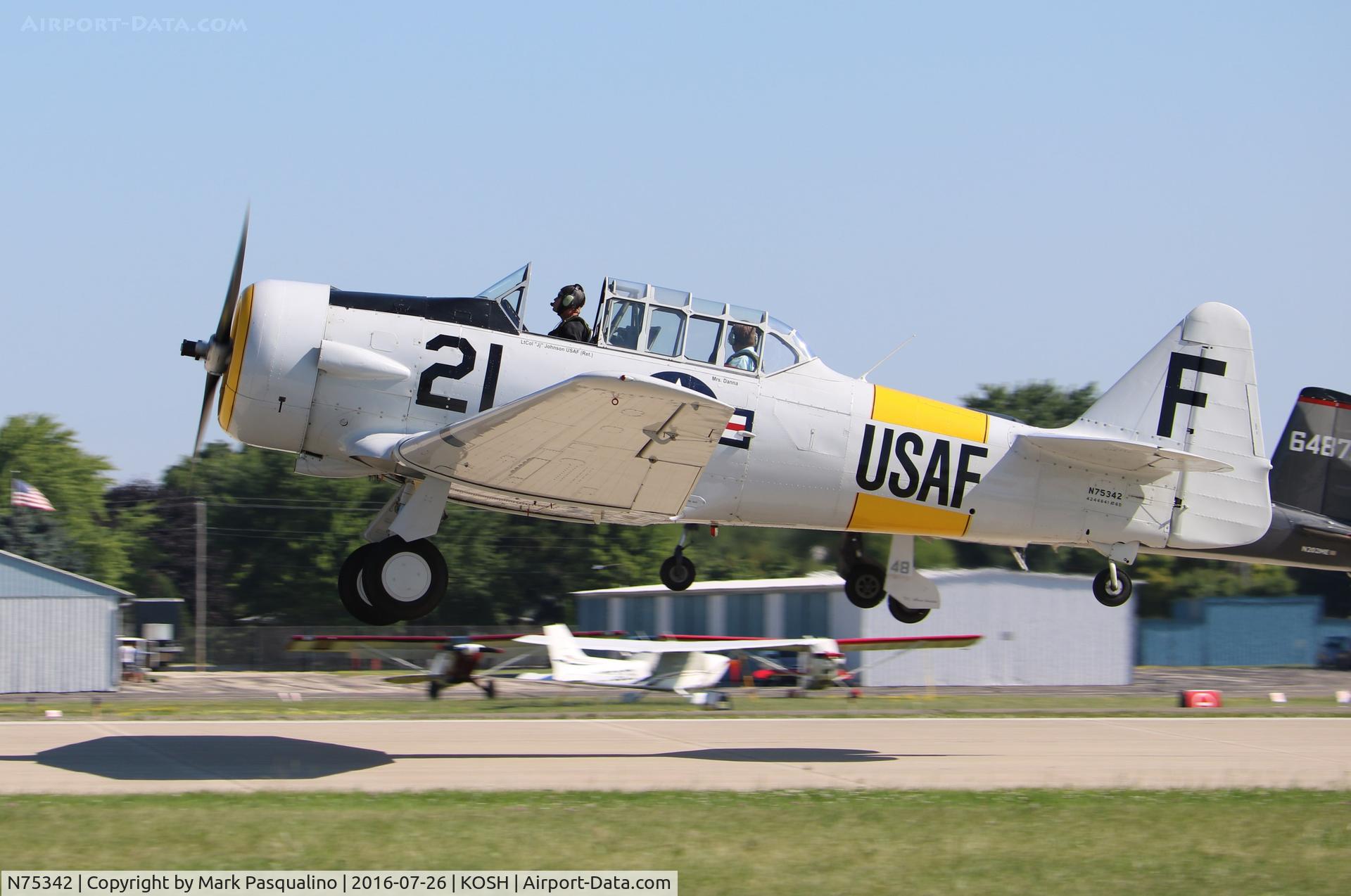 N75342, 1956 North American AT-6D Texan C/N 42-44641, North American AT-6D