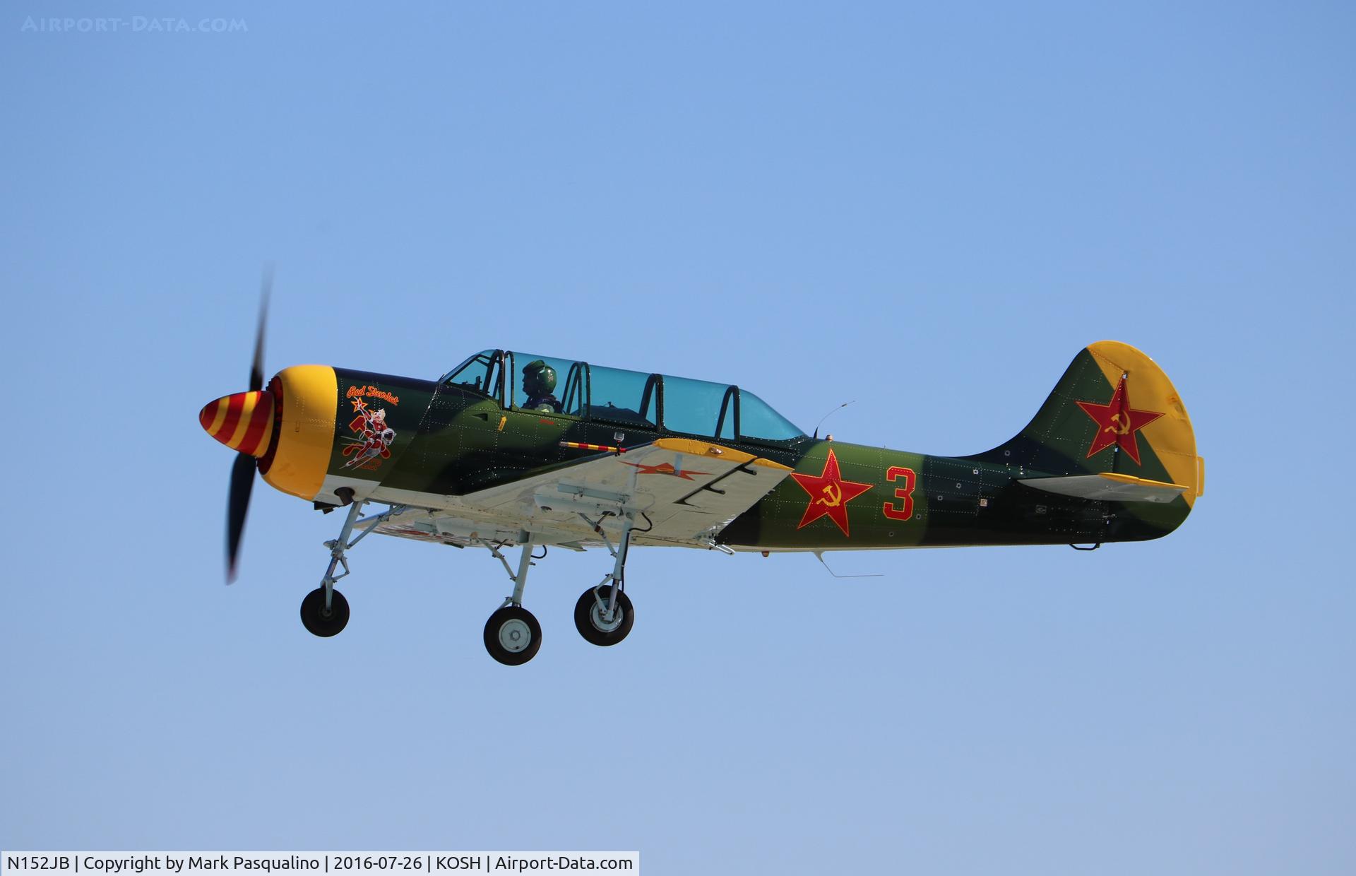N152JB, 1981 Yakovlev (Aerostar) Yak-52 C/N 811403, YAK-52
