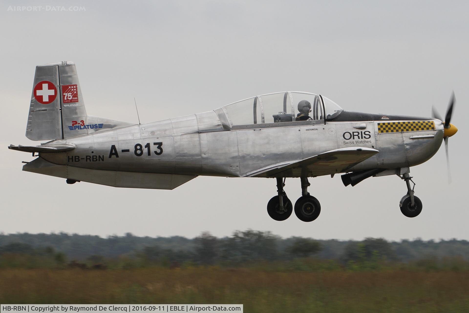 HB-RBN, 1956 Pilatus P3-03 C/N 330-12, Sanicole airshow 2016.