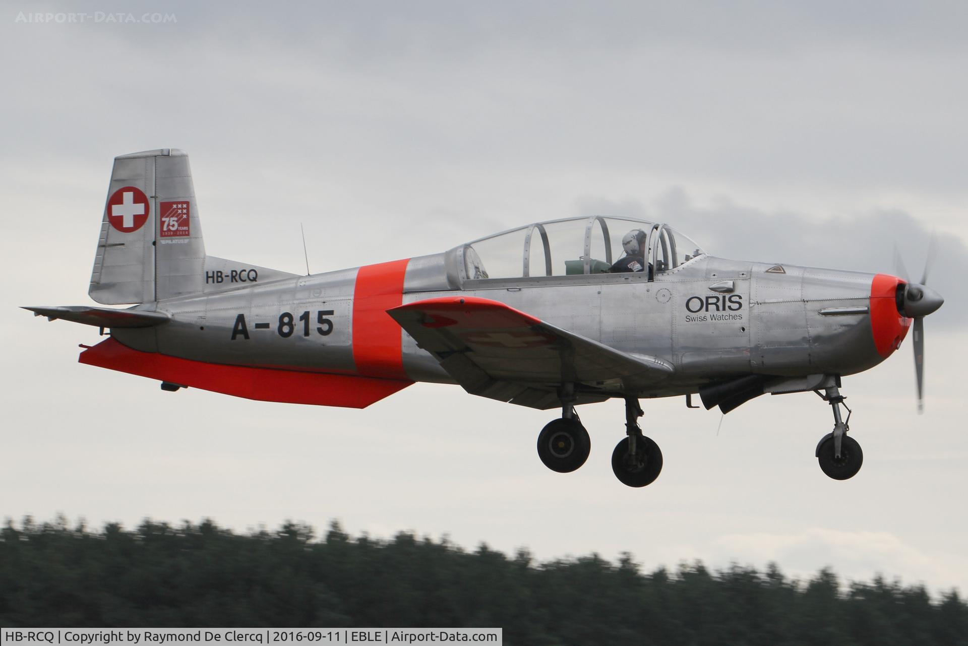 HB-RCQ, 1957 Pilatus P3-05 C/N 453-2, Sanicole airshow 2016.