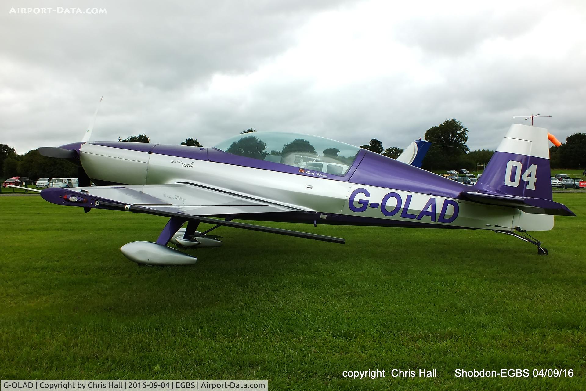 G-OLAD, 2007 Extra EA-300L C/N 1270, Royal Aero Club RRRA air race at Shobdon
