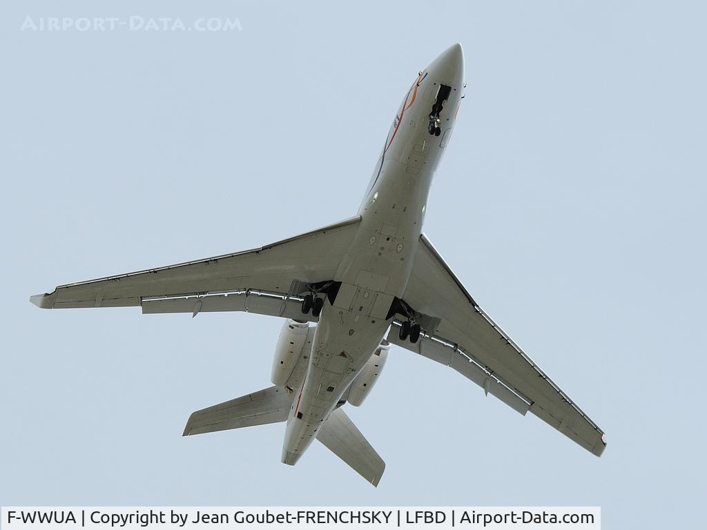 F-WWUA, 2007 Dassault Falcon 7X C/N 004, F7X landing runway 23