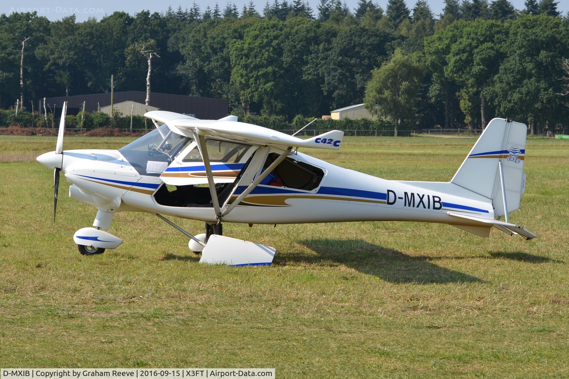 D-MXIB, Comco Ikarus C42 Cyclone C/N Not found D-MXIB, Parked at Felthorpe.