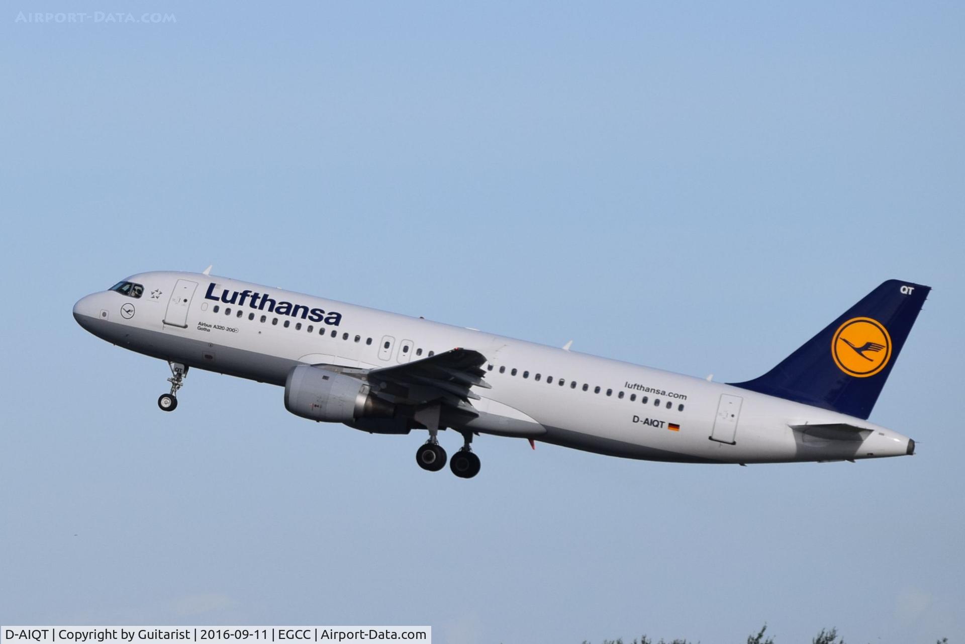 D-AIQT, 2000 Airbus A320-211 C/N 1337, At Manchester