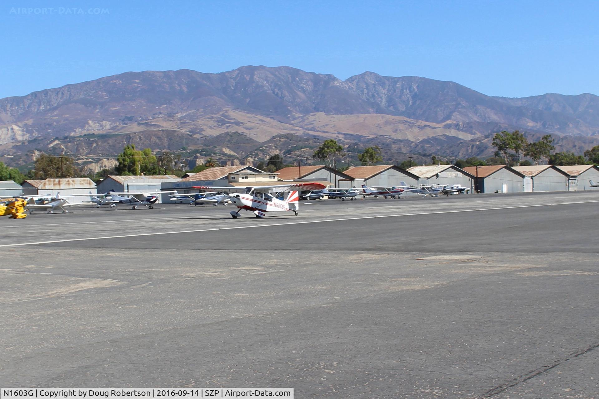 N1603G, 1968 Champion 7ECA Citabria C/N 609, 1968 Champion 7ECA CITABRIA, Lycoming O-235 115 Hp, landing roll Rwy 22