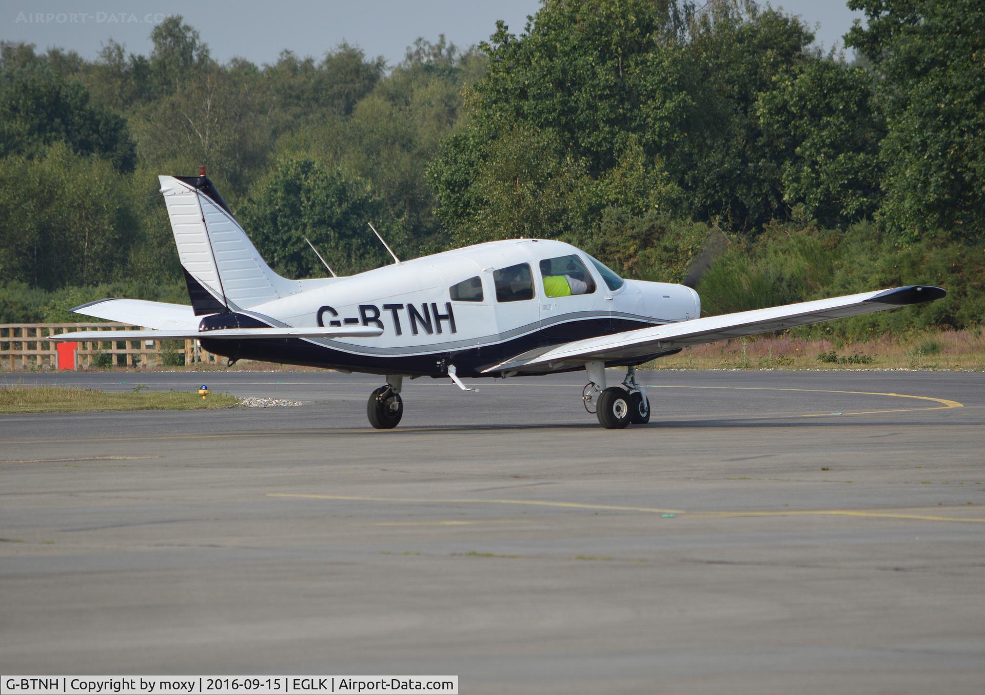 G-BTNH, 1982 Piper PA-28-161 Cherokee Warrior II C/N 28-8216202, Piper Cherokee Warrior II at Blackbushe.