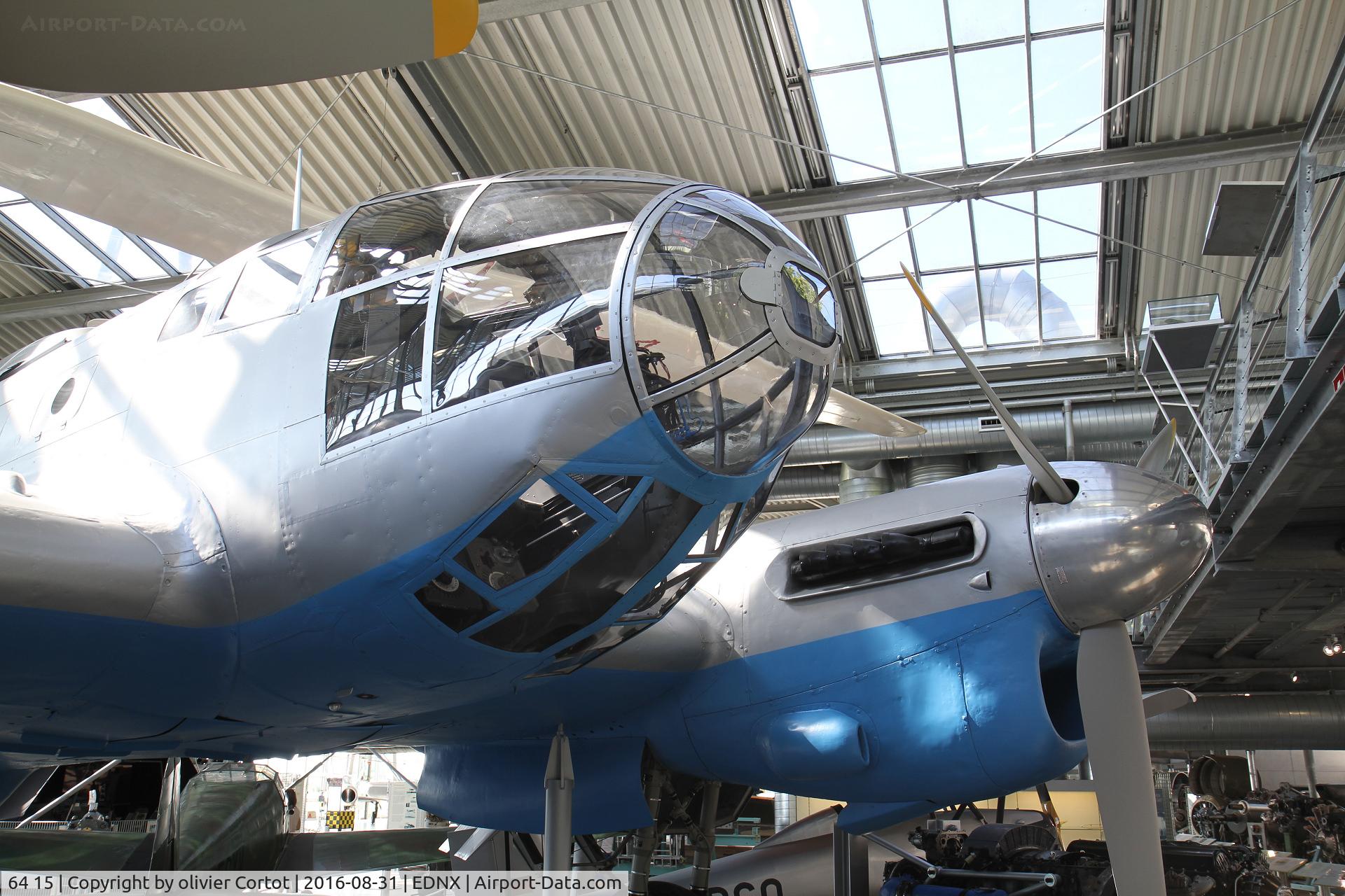 64 15, CASA 2.111B (Heinkel He 111 H-16) C/N 25, closer view of the cockpit