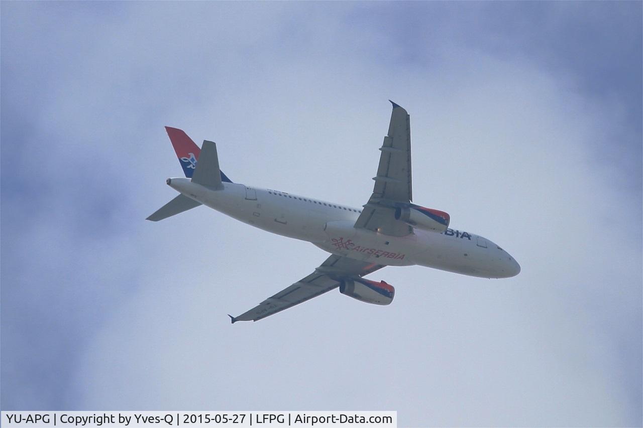 YU-APG, 2000 Airbus A320-232 C/N 2587, Airbus A320-232, Take off rwy 26R, Roissy Charles De Gaulle airport (LFPG-CDG)