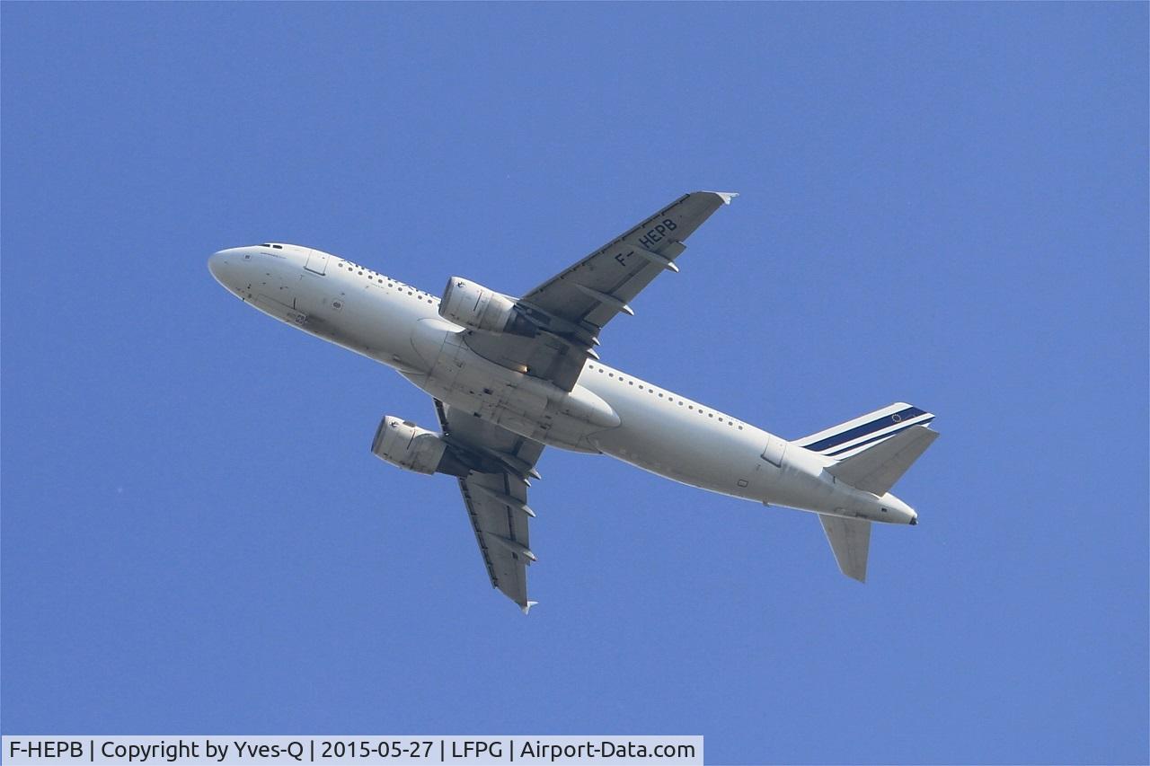 F-HEPB, 2010 Airbus A320-214 C/N 4241, Airbus A320-214, Take off rwy 27L, Roissy Charles De Gaulle airport (LFPG-CDG)