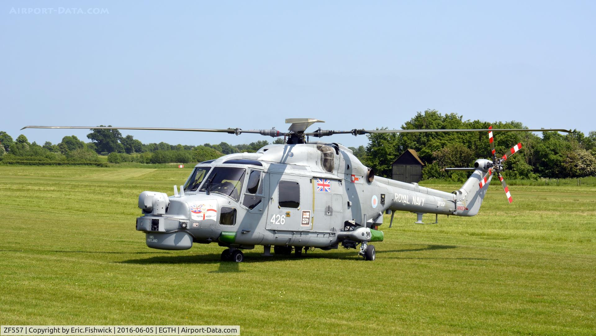 ZF557, 1987 Westland Lynx HMA.8SRU C/N 334, 3. ZF557 at Shuttleworth Collection's 'Fly Navy,' June 2016.