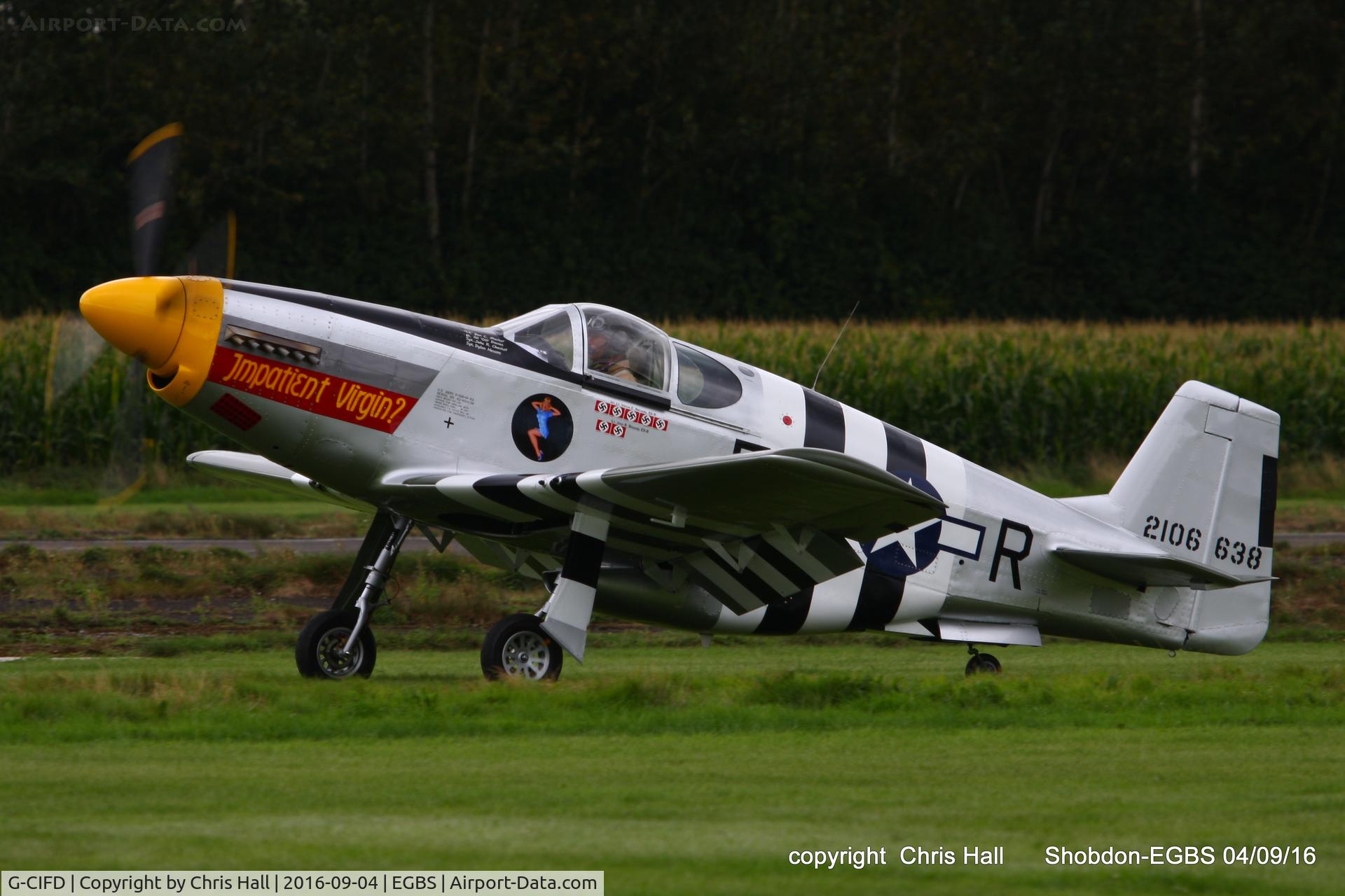 G-CIFD, Titan T-51 Mustang C/N LAA 355-15261, at Shobdon