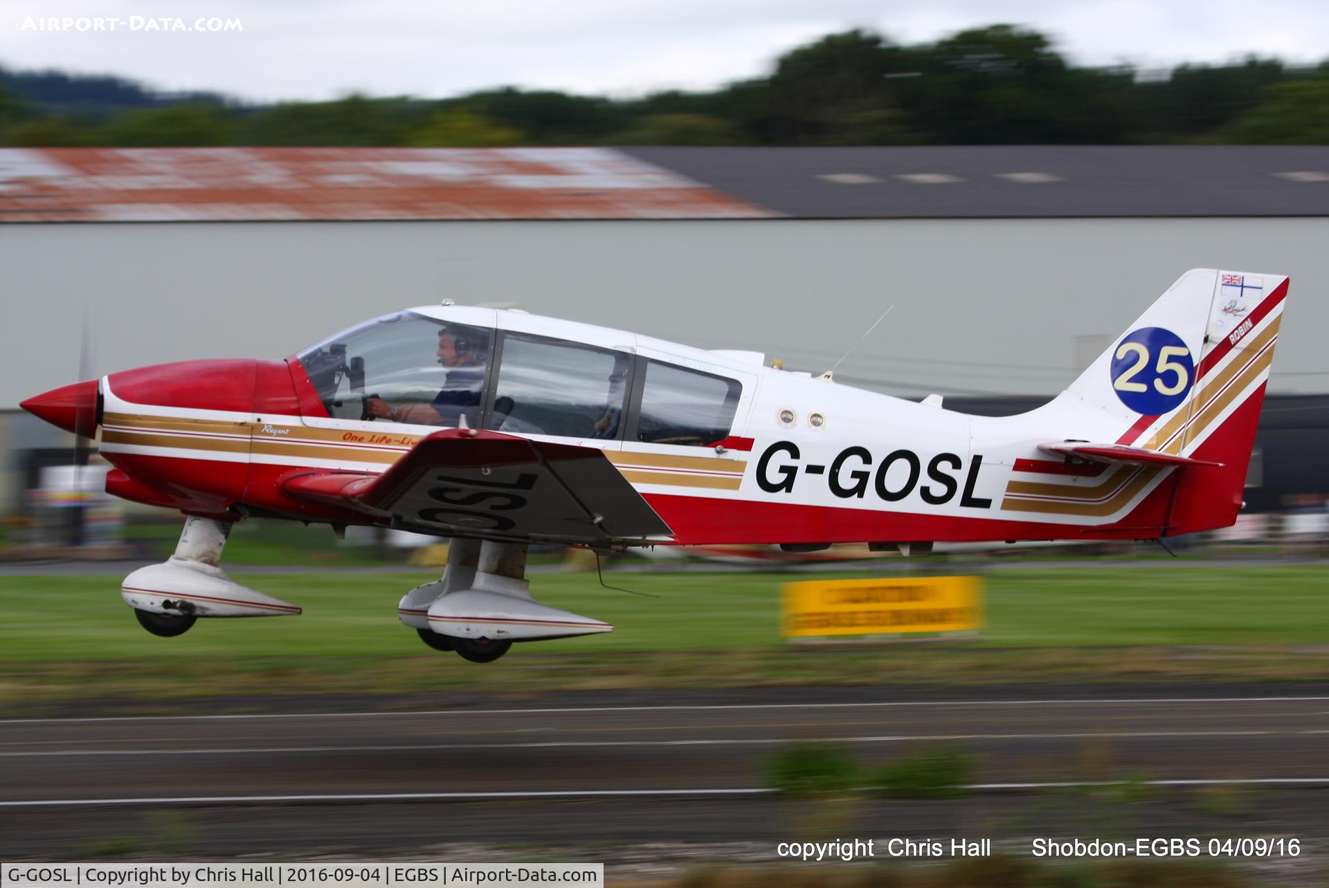 G-GOSL, 1990 Robin DR-400-180 Regent Regent C/N 1974, Royal Aero Club RRRA air race at Shobdon