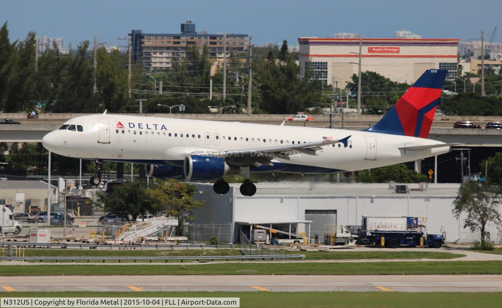 N312US, 1990 Airbus A320-211 C/N 152, Delta