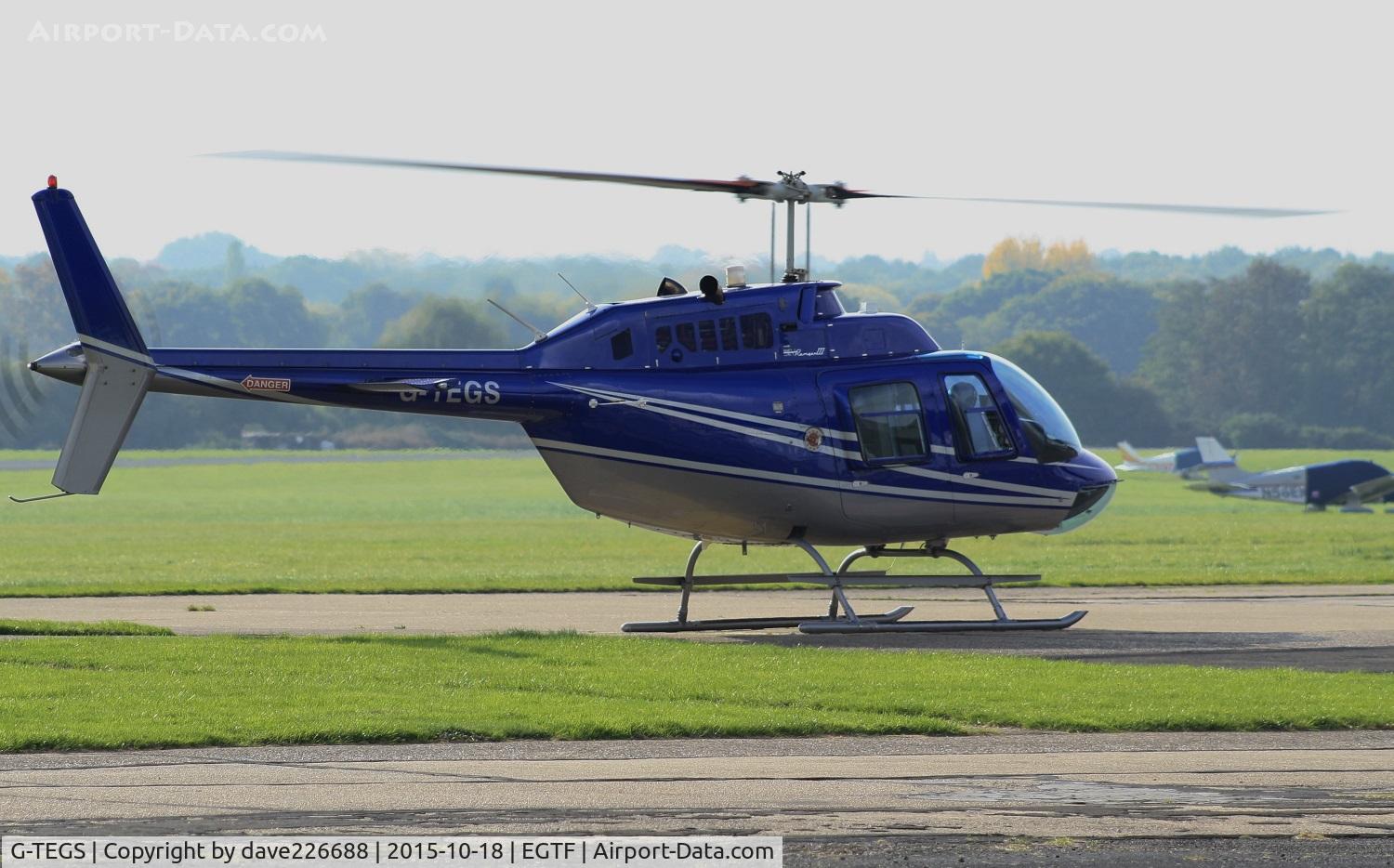 G-TEGS, 2007 Bell 206B JetRanger III C/N 4622, G TEGS - Bell 206 B at Fairoaks - EGTF